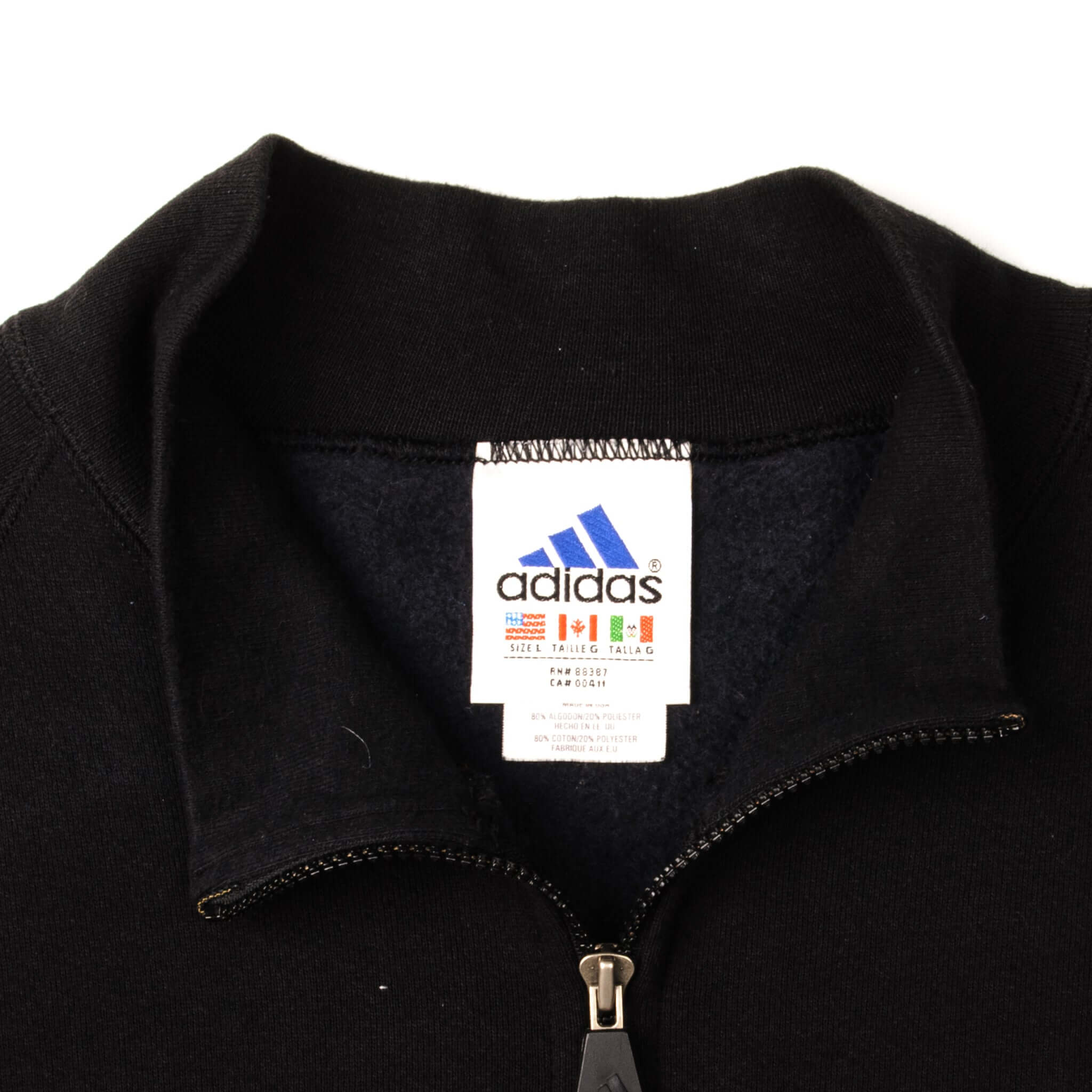 Vintage Adidas Sweatshirt Men's XL 100% Cotton Made in USA - Retro Athletic Wear for Casual & Street Style Fashion