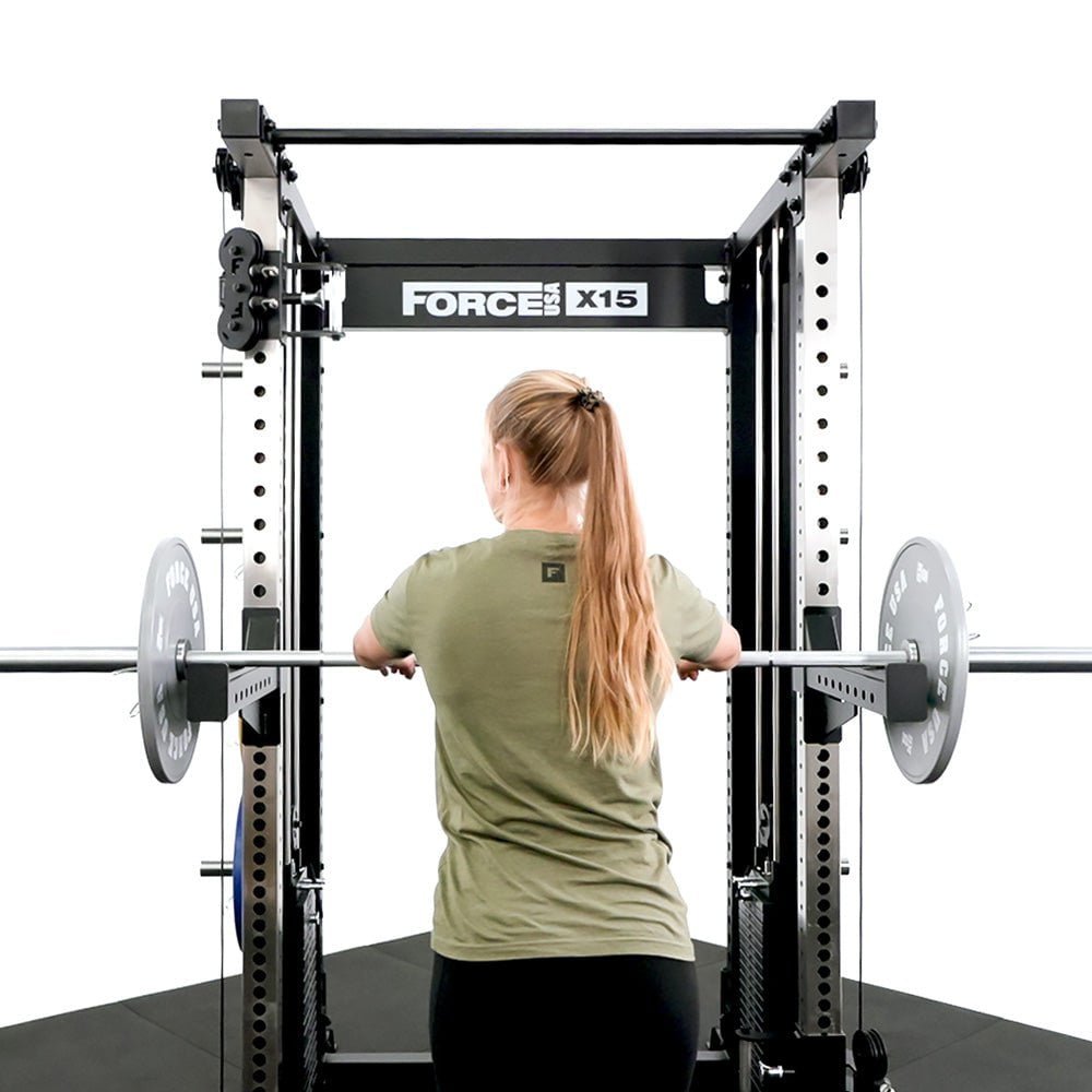 Force USA X15 All-In-One Home Gym Equipment - Strength Training & Full Body Workout Machine for Home Fitness, Weight Lifting & Muscle Building - Perfect for Small Spaces & Home Gym Setup