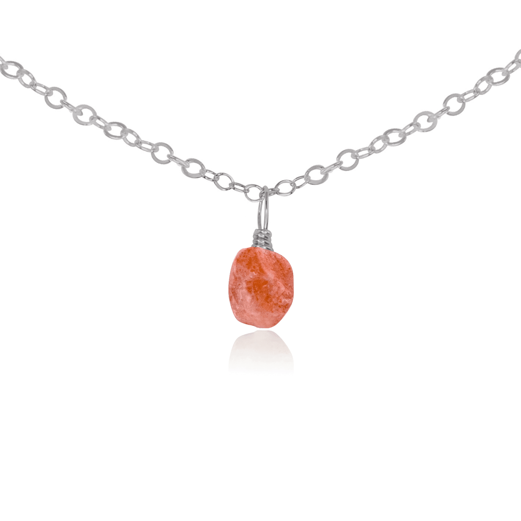 Natural Tiny Rough Sunstone Gemstone Pendant Choker Necklace for Women - Boho Crystal Healing Jewelry for Energy Balance & Spiritual Protection | Perfect for Yoga, Meditation & Everyday Wear