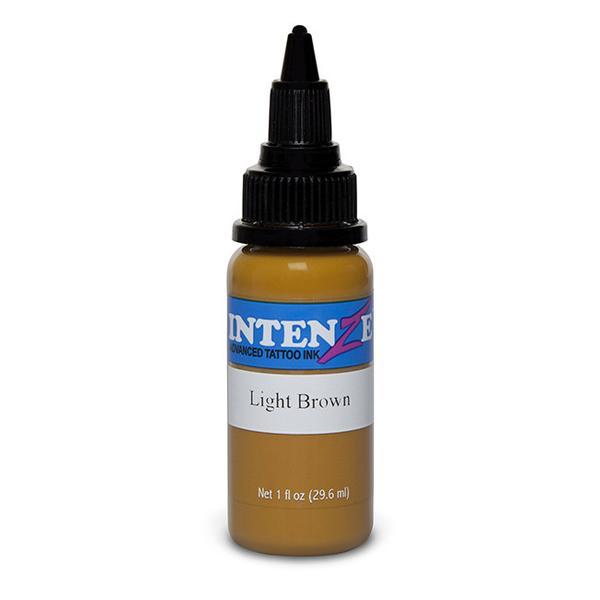 Intenze Light Brown Tattoo Ink - Professional Body Art Ink for Tattoo Artists & Permanent Makeup | Ideal for Realism, Shading & Cosmetic Tattoos