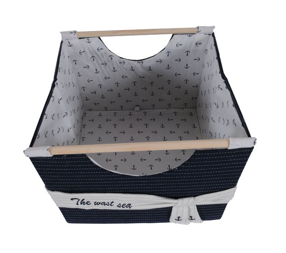 Anne Home Set of 3 Foldable Fabric Storage Baskets for Kids - Multi-Size Organizer Bins for Toys, Books & Clothes - Perfect for Nursery, Playroom & Shelves Storage