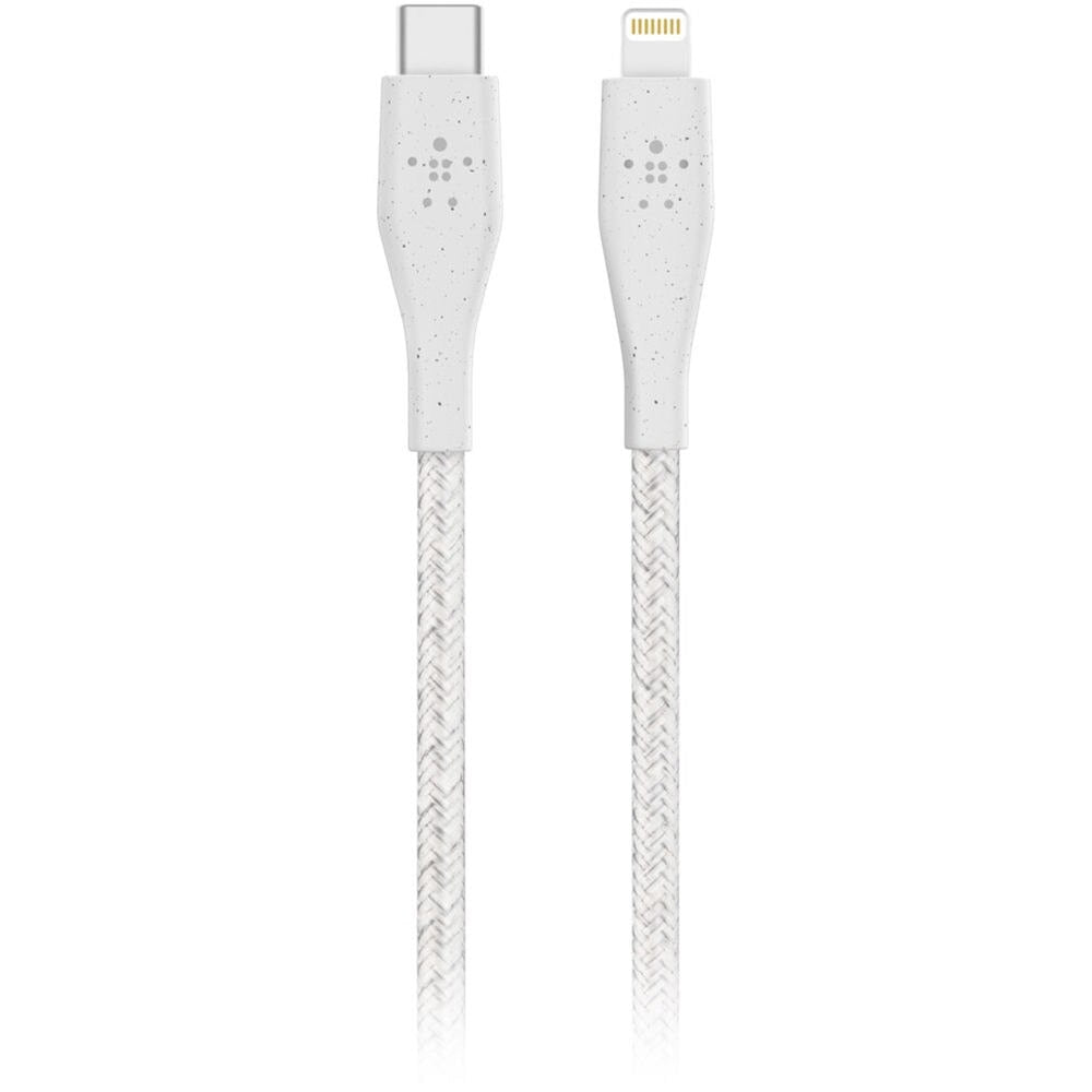 Belkin USB C to Lightning Cable 1.2M (4ft) - DuraTek Plus Fast Charging Cord - White - Perfect for iPhone Charging at Home, Office or Travel