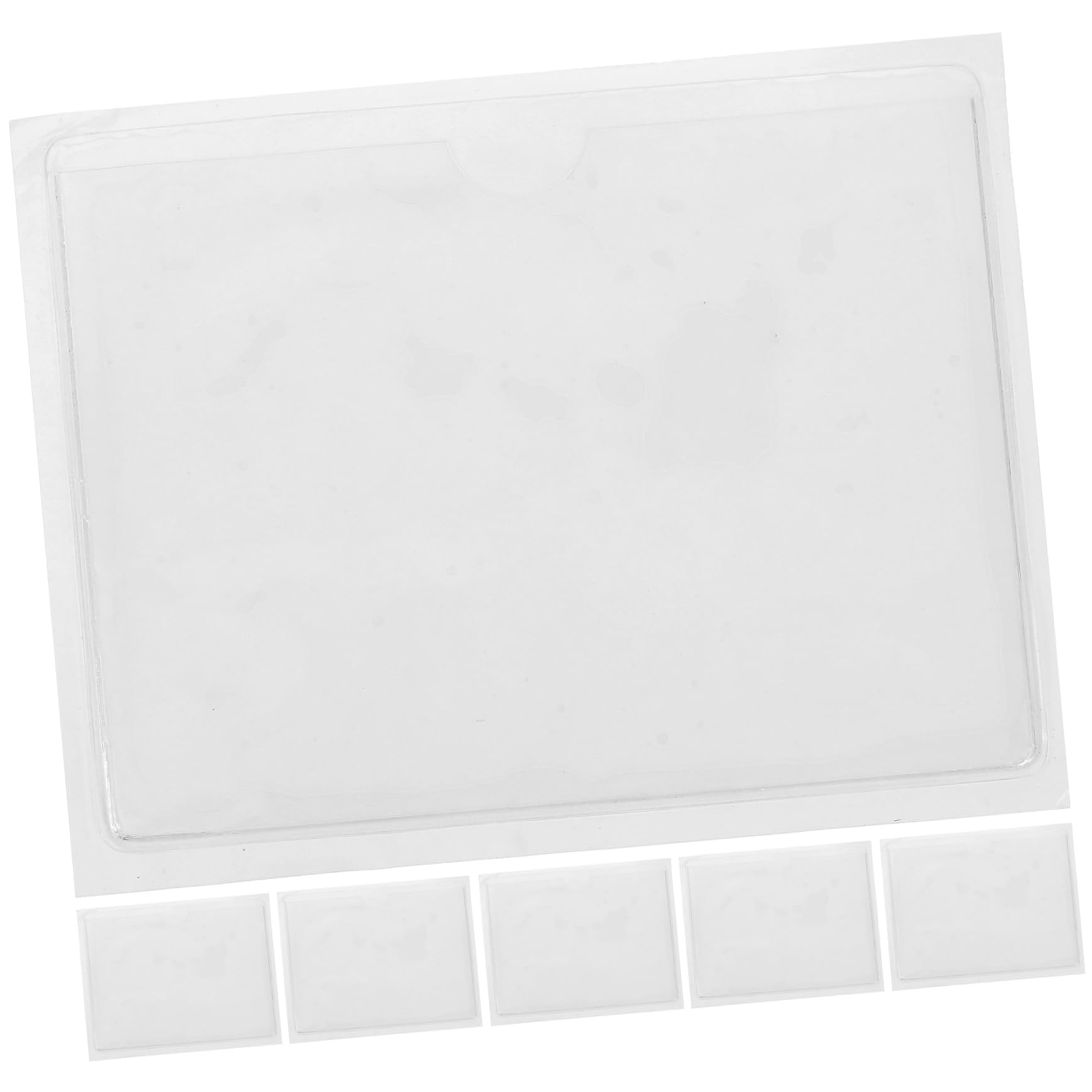 VICASKY 12-Pack Transparent Adhesive Document Holders - Windshield Card Organizer, Vinyl Placard Holder, PVC Tag Sleeves for Car, Office & Home Organization