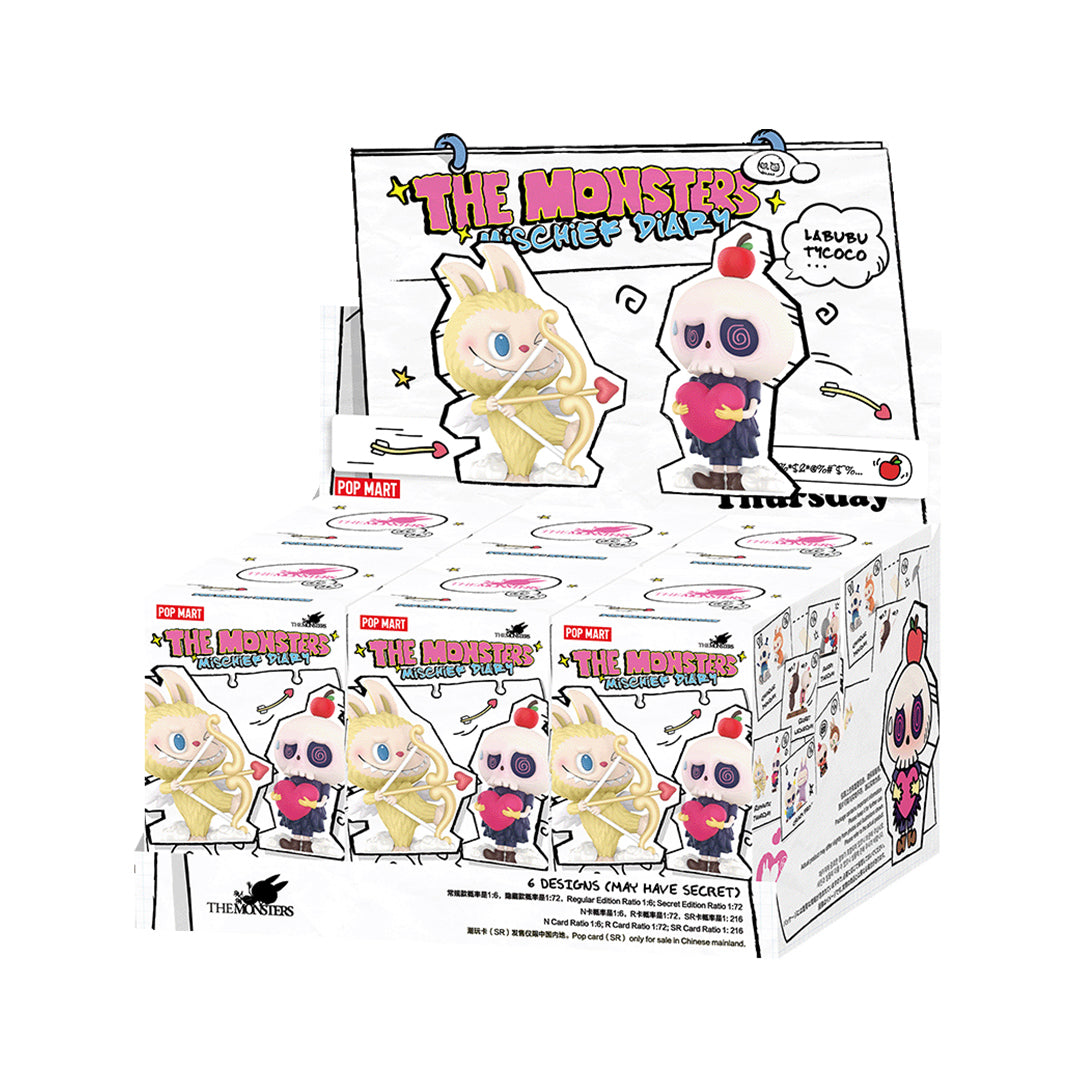 POP MART The Monsters Mischief Diary Series Blind Box - LABUBU & TYCOCO Collectible Figures for Home Decor, Office Display, and Gift Giving