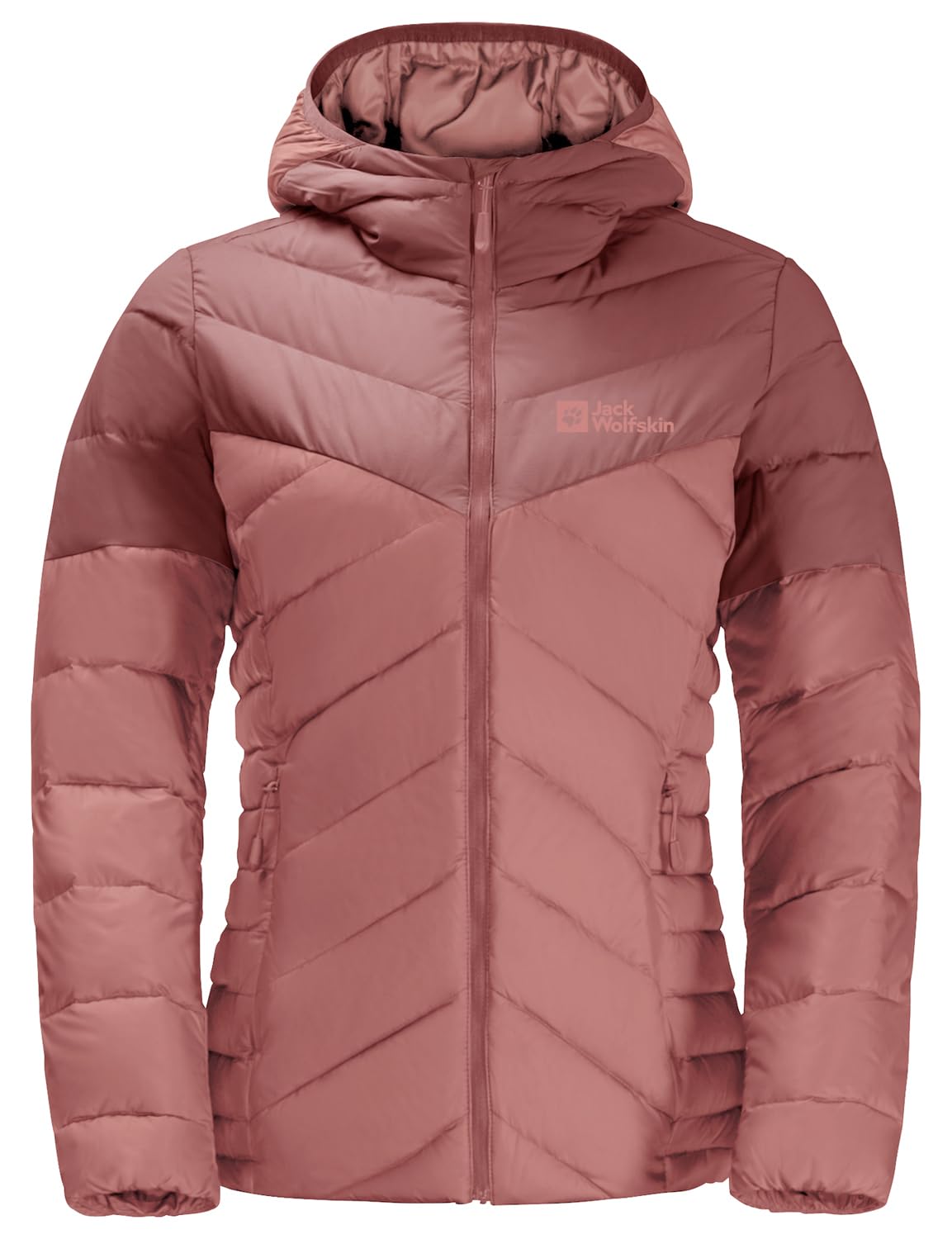 Jack Wolfskin Tundra Down Hooded Sweater Women's Winter Jacket - Warm Fleece-Lined Parka for Cold Weather, Hiking & Outdoor Activities