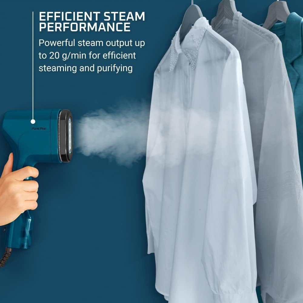ROWENTA DR2020 Powerful Handheld Garment Steamer - Removes Wrinkles Quickly | Blemished Packaging with Full Warranty | Perfect for Travel, Home Use & Professional Clothing Care