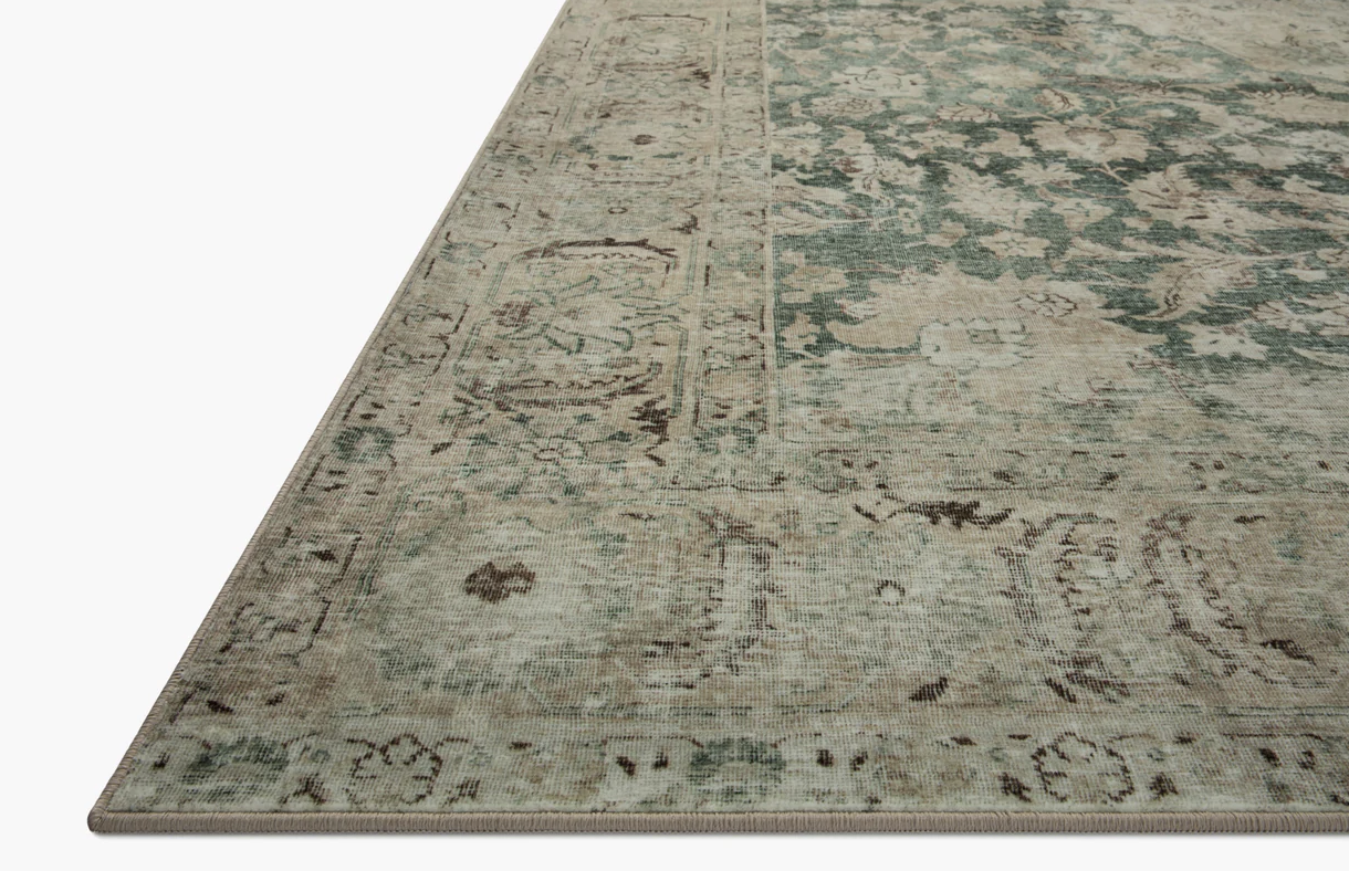 Premium Sinclair Jade & Sand Area Rug - Soft, Durable & Stylish Home Decor for Living Room, Bedroom, or Office