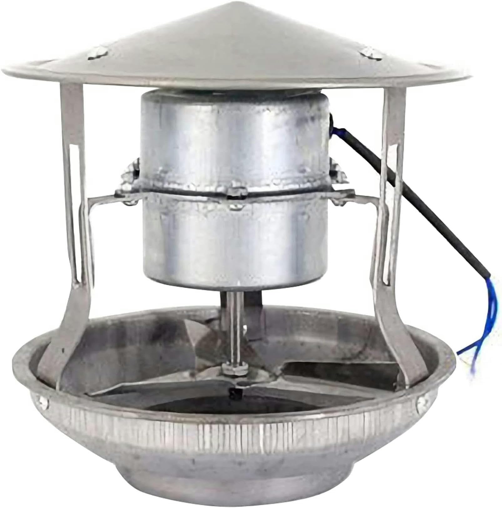 60W Chimney Fan - Powerful Fireplace Smoke Evacuator & Exhaust Fan with Draft Inducer | Improves Airflow for Wood Stoves, Fireplaces & Heating Systems | Reduces Smoke & Odors in Home