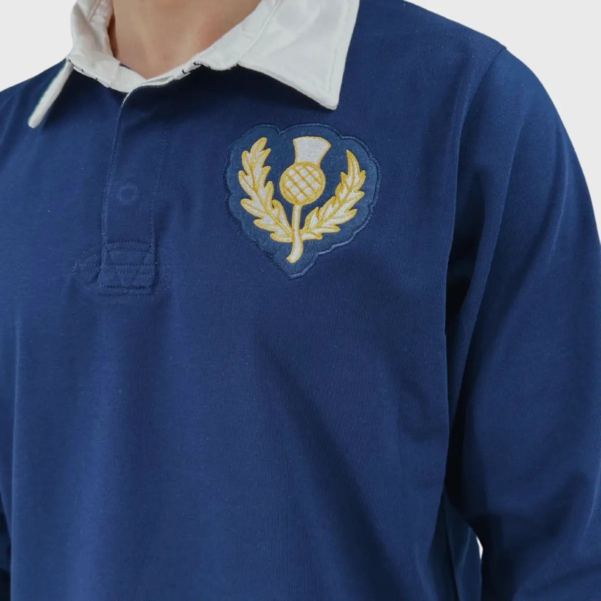 Samurai Scotland Vintage Rugby Jersey - Long Sleeve Retro Rugby Shirt for Men | Perfect for Game Day, Cosplay & Vintage Fashion Enthusiasts