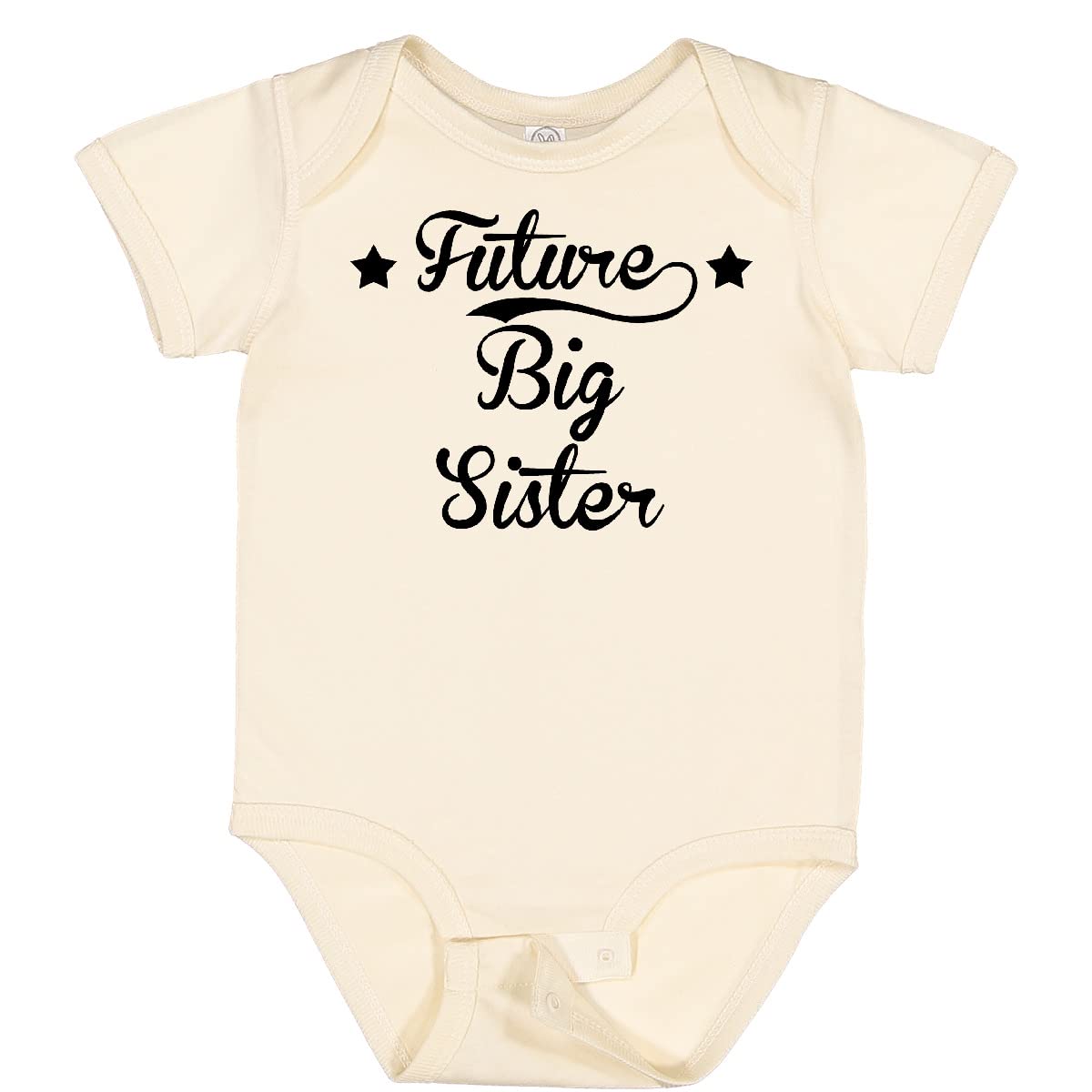 Inktastic Future Big Sister Baby Bodysuit - Cute Sibling Announcement Onesie for Newborns & Infants - Perfect for Gender Reveal, Baby Shower & New Big Sister Gifts