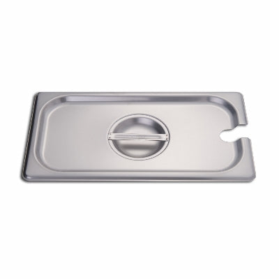 859232 Slotted 1/3 Size Steam Table Pan Cover - Commercial Grade Food Warmer Lid for Buffets, Catering & Restaurant Kitchen Use
