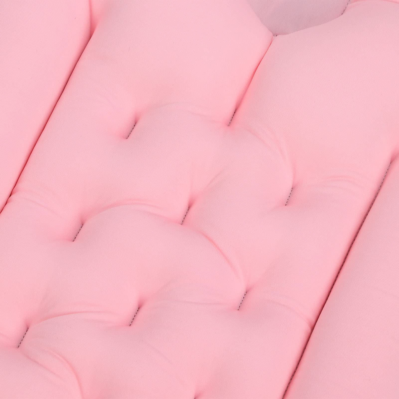 Soft Breathable Bathtub Cushion - Foldable Spa Pillow for Neck & Back Support - Comfortable Bath Seat Headrest for Adults - Perfect for Relaxing Baths & Home Spa Treatments (Pink)