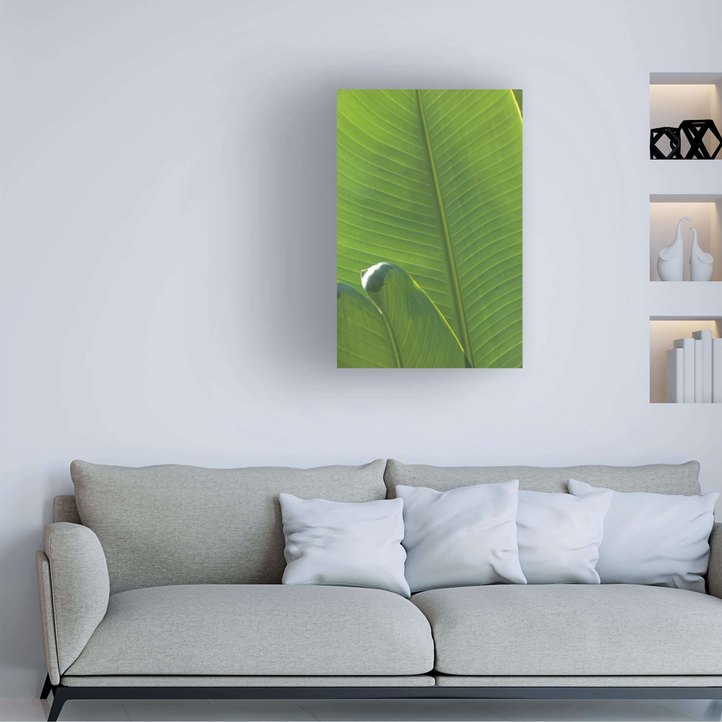 Wild Apple Portfolio 'Palm Detail III' Canvas Wall Art Print - 22x32 Inches - Tropical Beach Decor for Living Room, Bedroom & Office