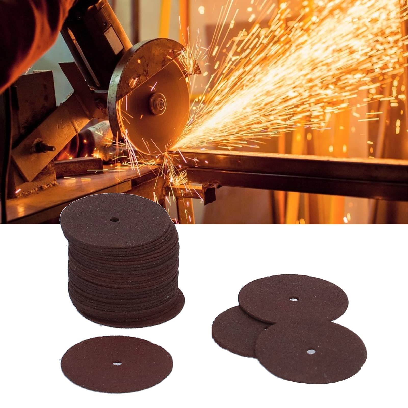 36Pcs Resin Cutting Disc Wheel Set - 25mm/1in Diameter for Metal Cutting - Compatible with Rotary Tools & Electric Grinders - Perfect for DIY Projects, Metalworking, and Home Repairs
