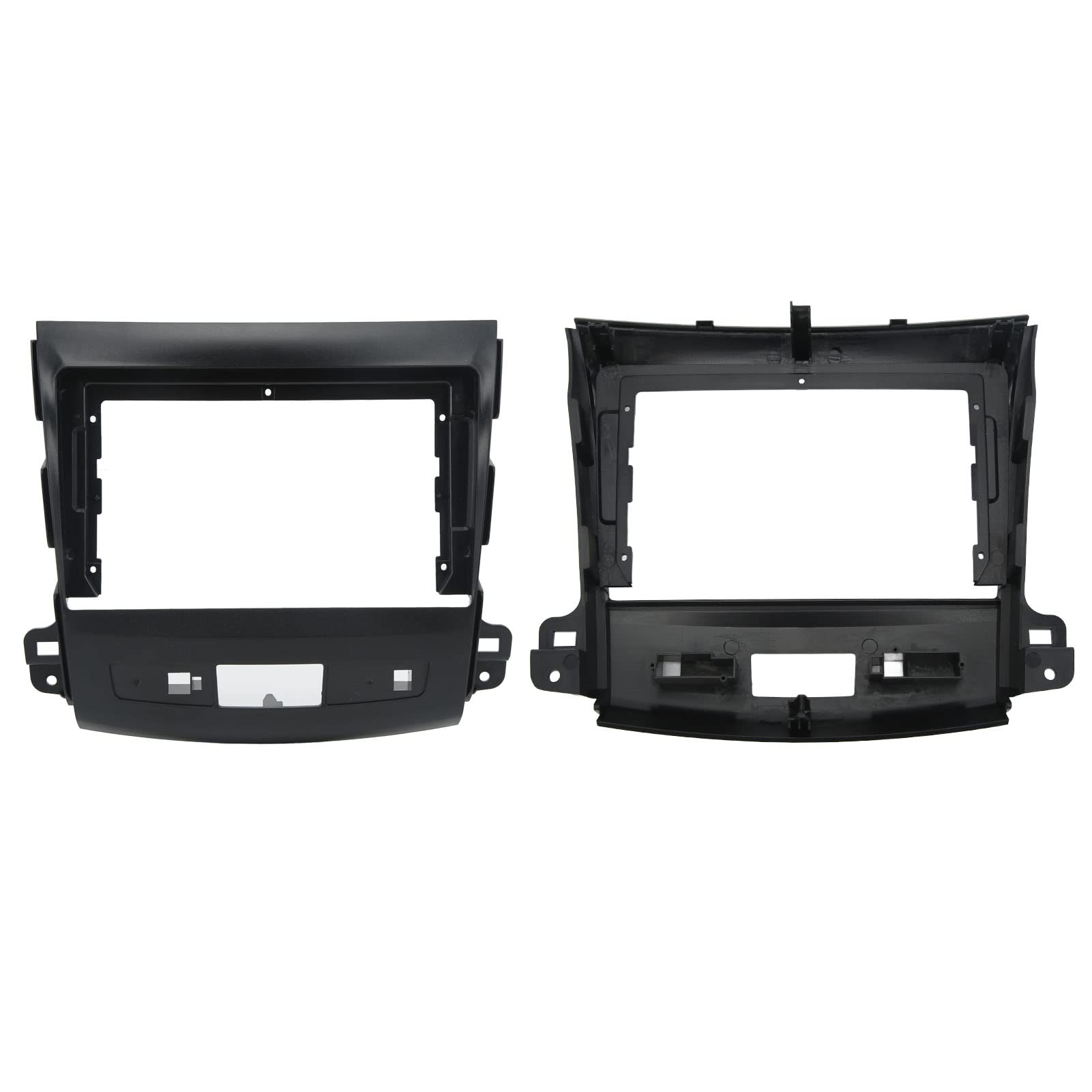 Aramox 9 Inch Car Stereo Radio Fascia Kit - Replacement Dash Panel Frame for Mitsubishi Outlander 2008-2012 | Perfect for Upgrading Your Car Audio System & Navigation Installation