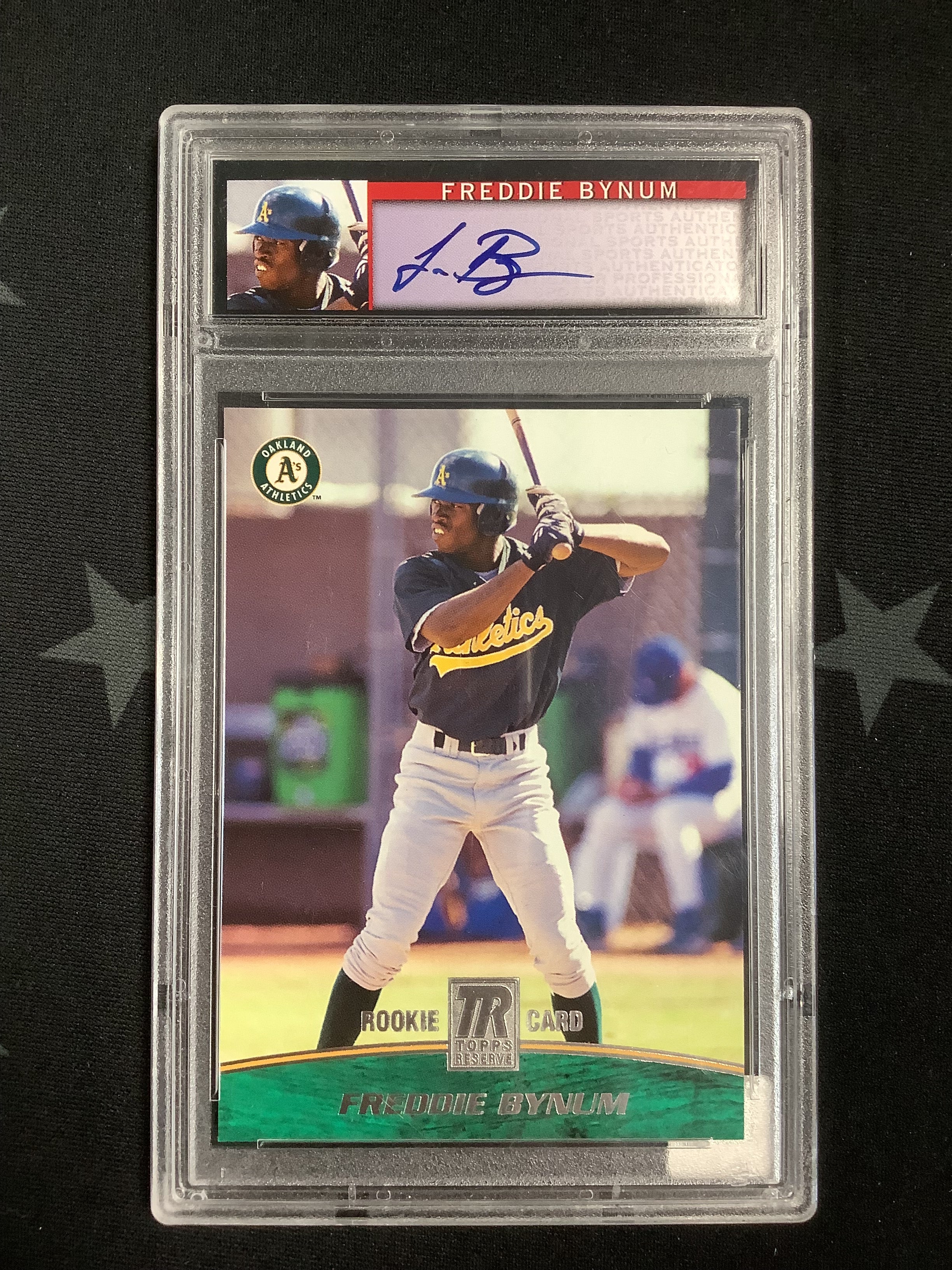 2001 Topps Reserve Freddie Bynum #128 Baseball Card - PSA NM-MT 8 Grade /1500 - Rare Collectible for Sports Memorabilia & Investment