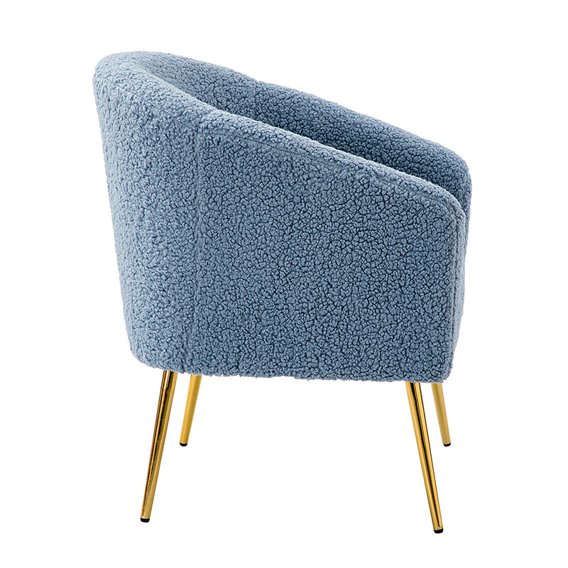 Bari Barrel Armchair - Modern Upholstered Accent Chair for Living Room, Bedroom & Office - Comfortable Lounge Seating with Stylish Design