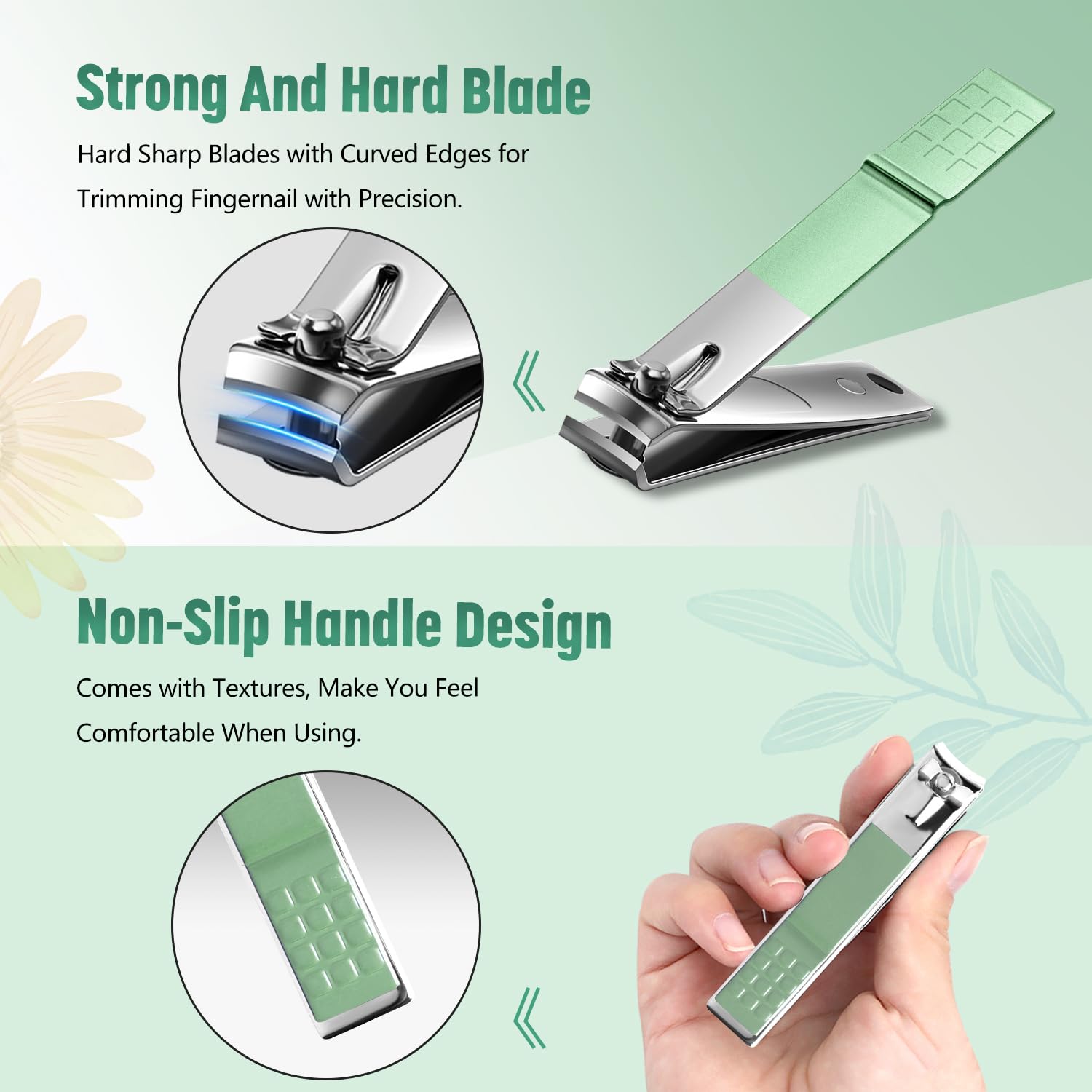 Premium 22-in-1 Professional Manicure & Pedicure Kit for Women & Men - Complete Nail Care Set with Clippers, Files & Grooming Tools (Green) - Perfect for Home Salon, Travel & Gift Giving