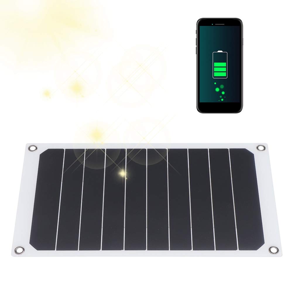 10W Portable Solar Panel Charger for Outdoor Activities - Valentine's Day Gift, Solar Power Bank for Camping, Hiking, Travel & Picnic | Waterproof & Lightweight Solar Charger for Phones, Tablets & USB Devices
