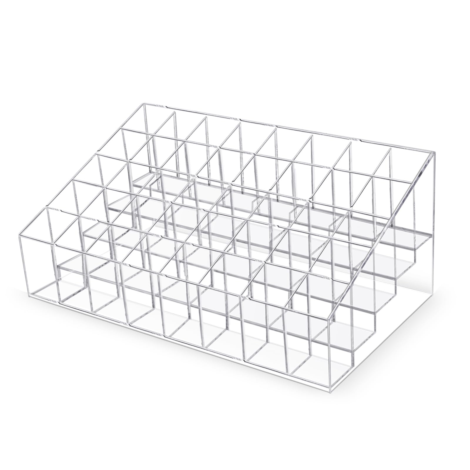 Vowcarol 40-Slot Acrylic Paint Tube Organizer - Clear Watercolor Paint Tube Holder for Artists & Crafters - Perfect for Art Studios, Painting Classes & DIY Projects