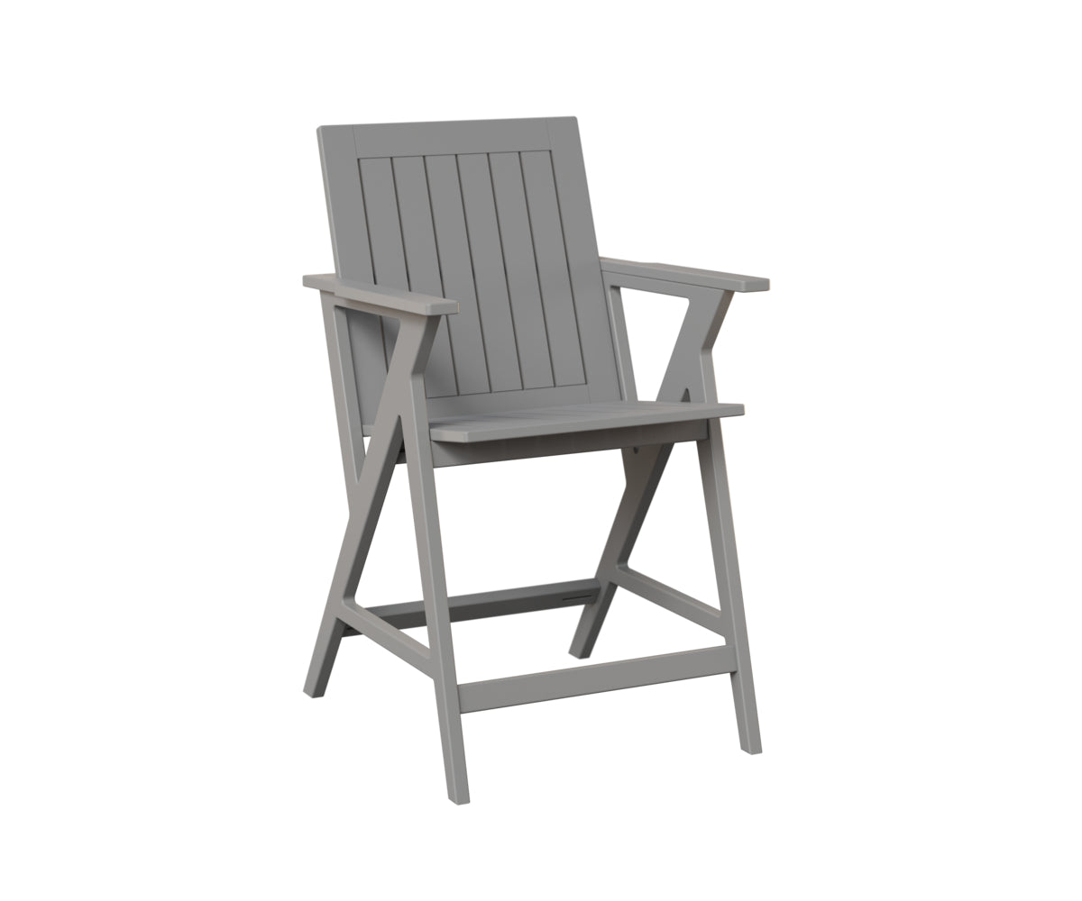Berlin Gardens Kinsley Counter Height Bar Stool - Modern Swivel Arm Chair for Kitchen Island, Breakfast Bar & Home Pub - Comfortable & Stylish Seating for Dining & Entertaining