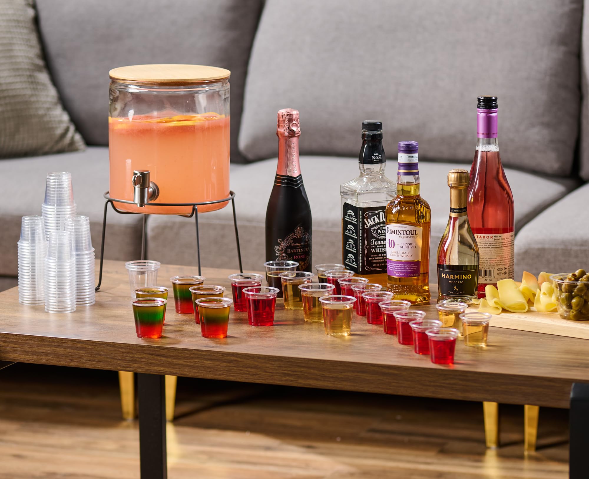 400 Pack Clear Plastic Shot Glasses 1 Ounce (1OZ) - Bulk Disposable Mini Cups for Parties, Events, Bars & Sampling - Perfect for Cocktails, Tastings, and Small Portion Serving