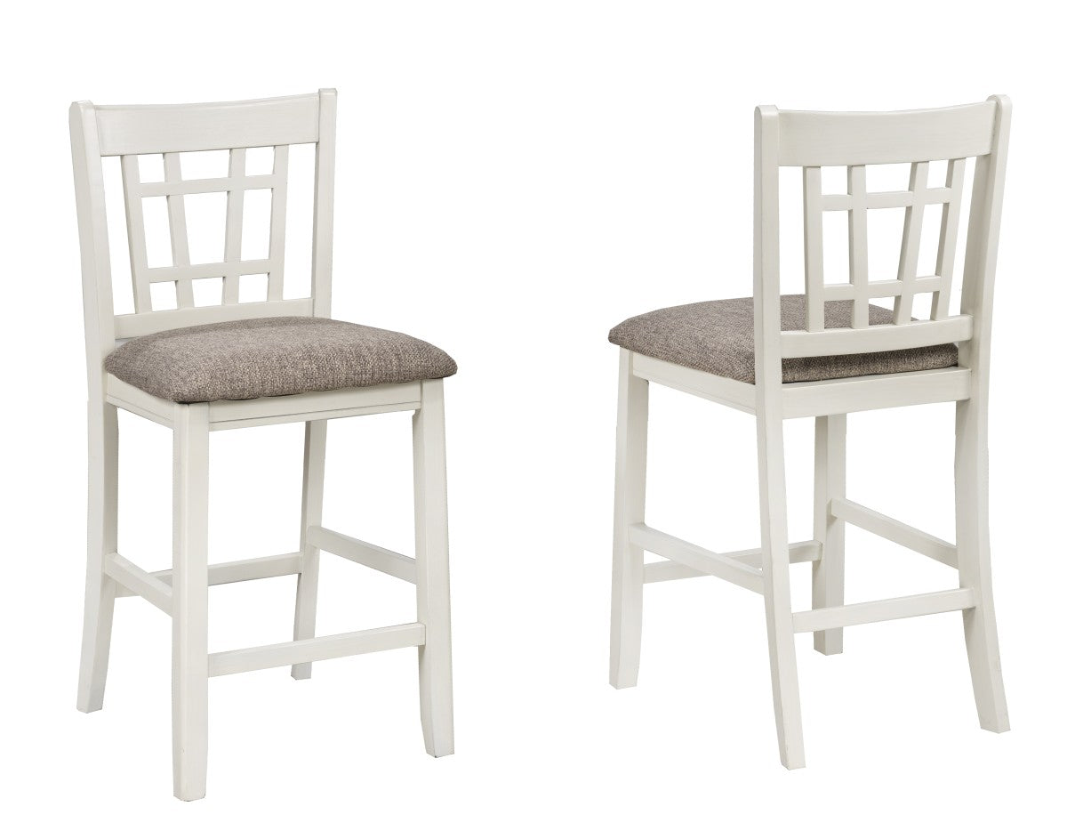7-Piece White and Oak Counter Set for Kitchen, Dining Room, or Bar - Durable and Stylish Countertop Organizer