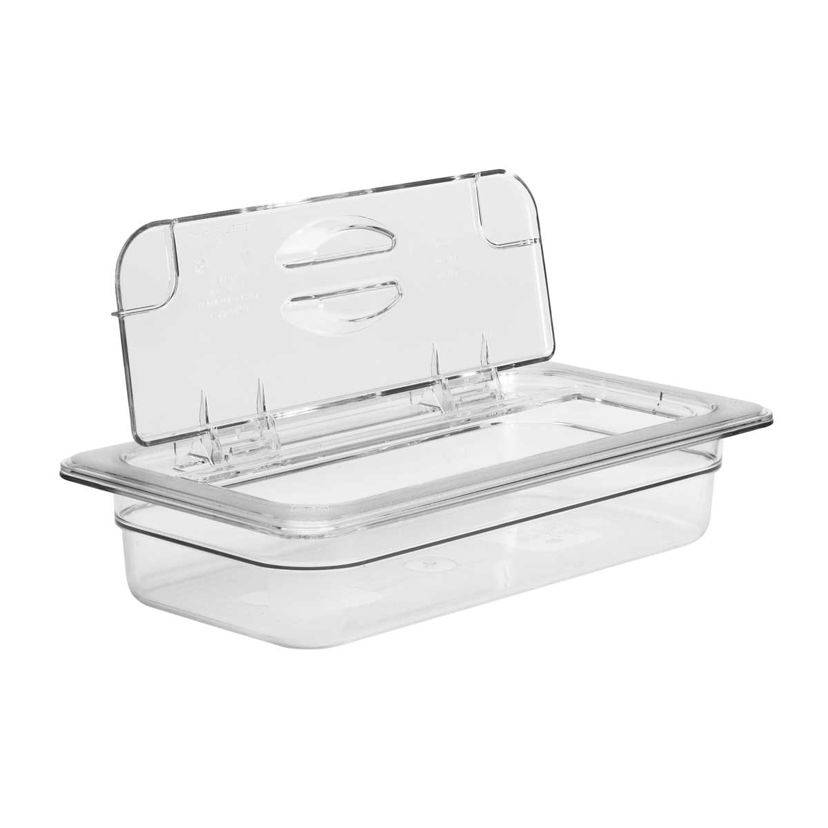 Cambro 30CWL135 Camwear Clear 1/3 Size Food Pan Flip Lid - Perfect for Commercial Kitchens, Catering & Food Storage