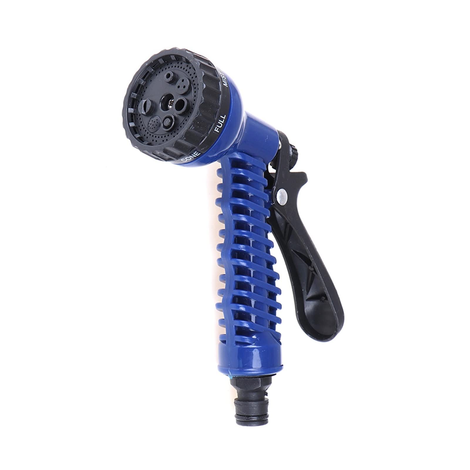 Heavy Duty Adjustable Garden Hose Nozzle - Professional Water Spray Gun for Lawn, Garden, Car Washing & Outdoor Cleaning (Blue) - Perfect for Watering Plants, Washing Vehicles, and Patio Cleaning