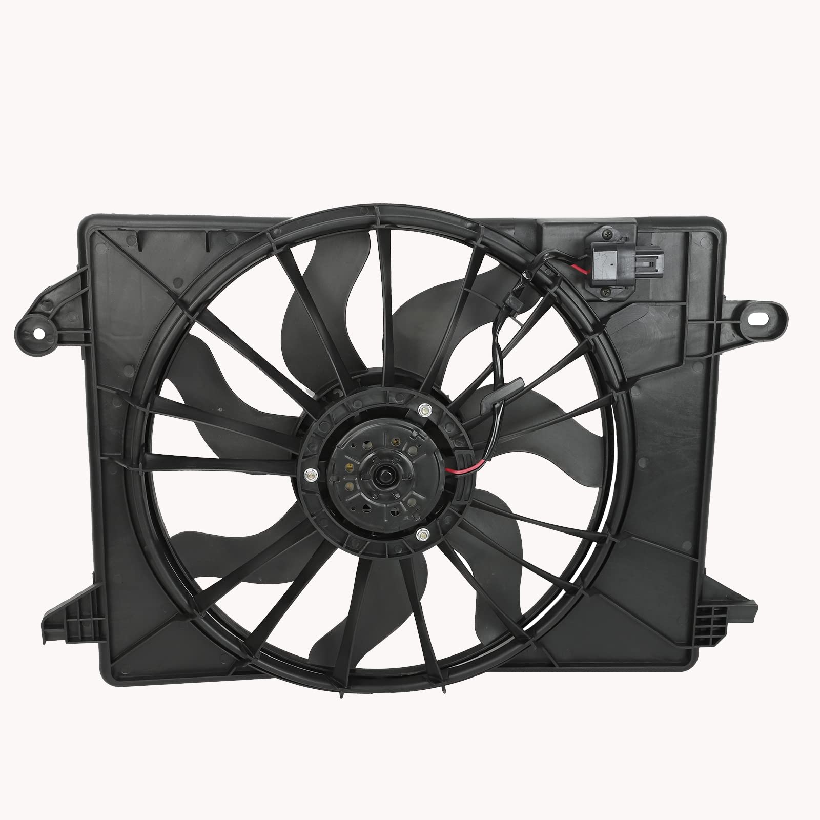 12V AC Radiator Cooling Fan - 7 Blade Push/Pull Type Compatible with Dodge Charger & Challenger (Fits Models: 300 CH3115169, #68050129AA, CH3115169Q, CR67014A) - Perfect for Engine Cooling & Overheating Prevention