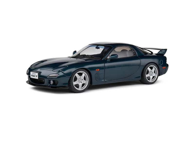 1:18 Scale Solido Mazda RX-7 FD3S RS Diecast Model Car - Montego Blue - Collectible Toy for Display, Gifts & Racing Enthusiasts