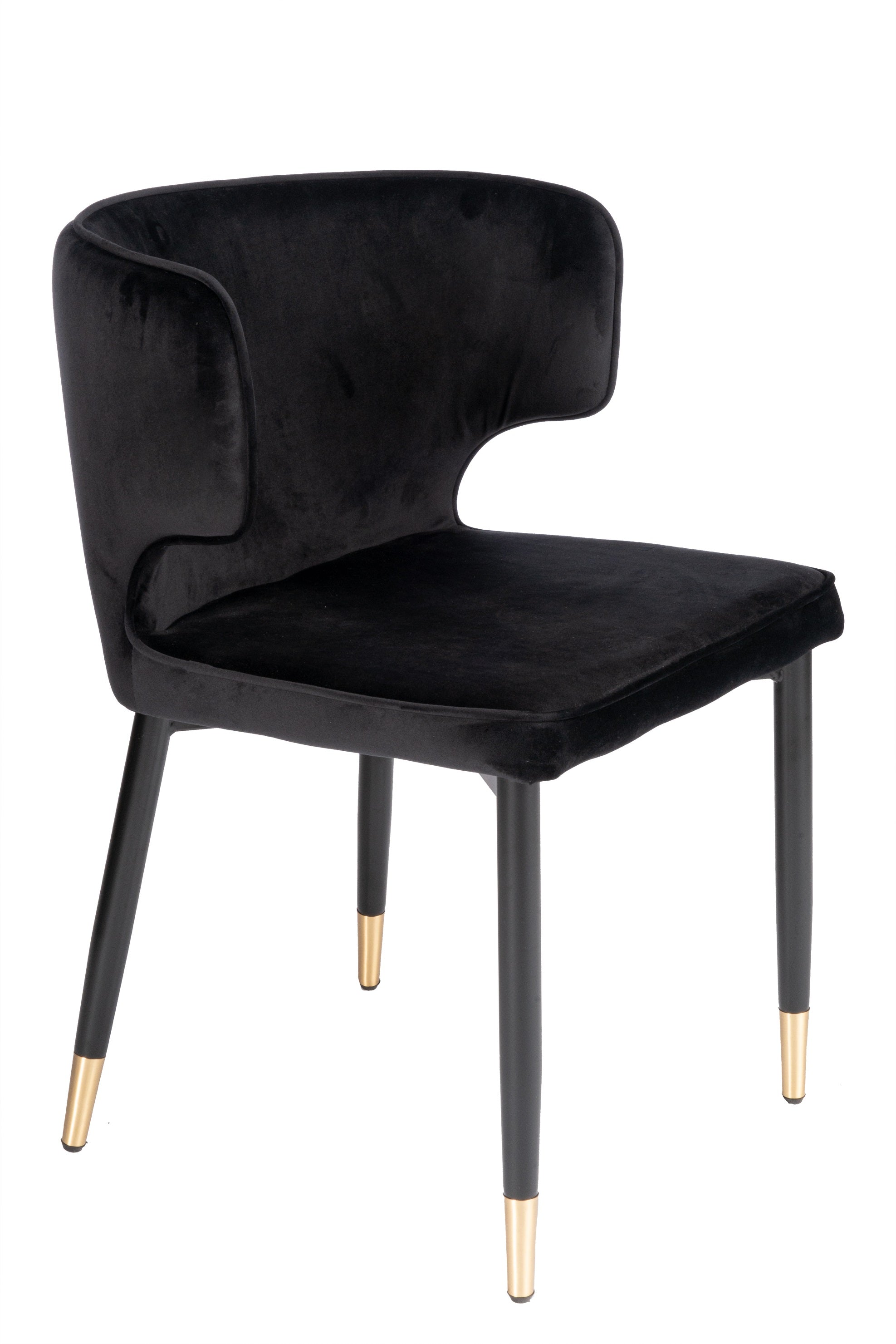 Laguna 6-Piece Dining Set with Black & Gold Chairs - Perfect for Indoor & Outdoor Entertaining