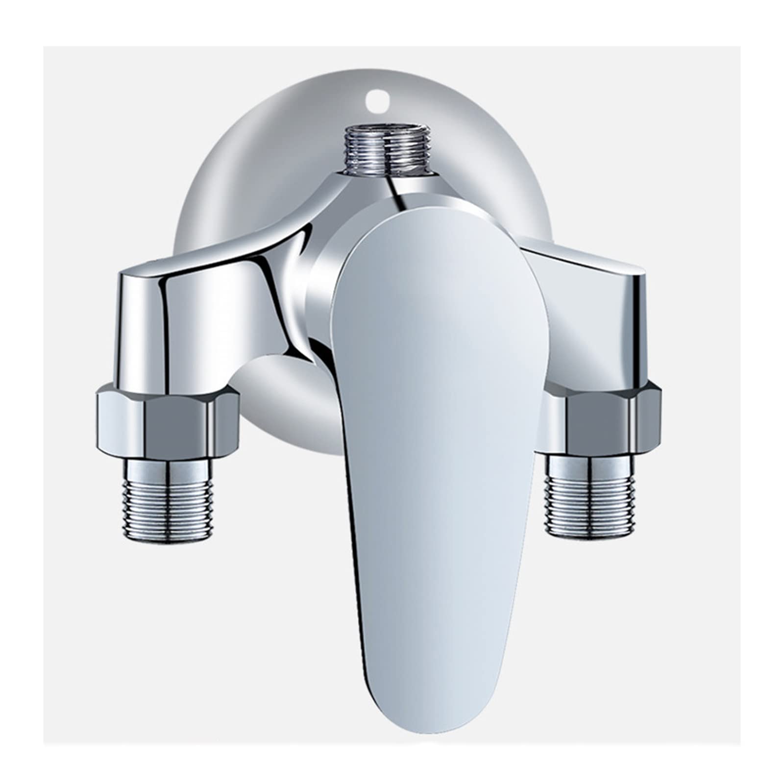 ZYCDP 3-Way Shower Diverter Valve - Brass Hot and Cold Water Mixing Valve for Shower Head - Perfect for Bathroom Renovation & Multi-Function Shower Systems