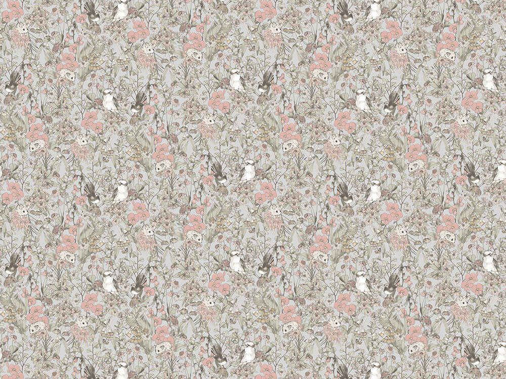 Australiana Fairytale Wallpaper Mural - Whimsical Australian-Themed Wall Decoration for Nursery, Kids Room & Home Decor