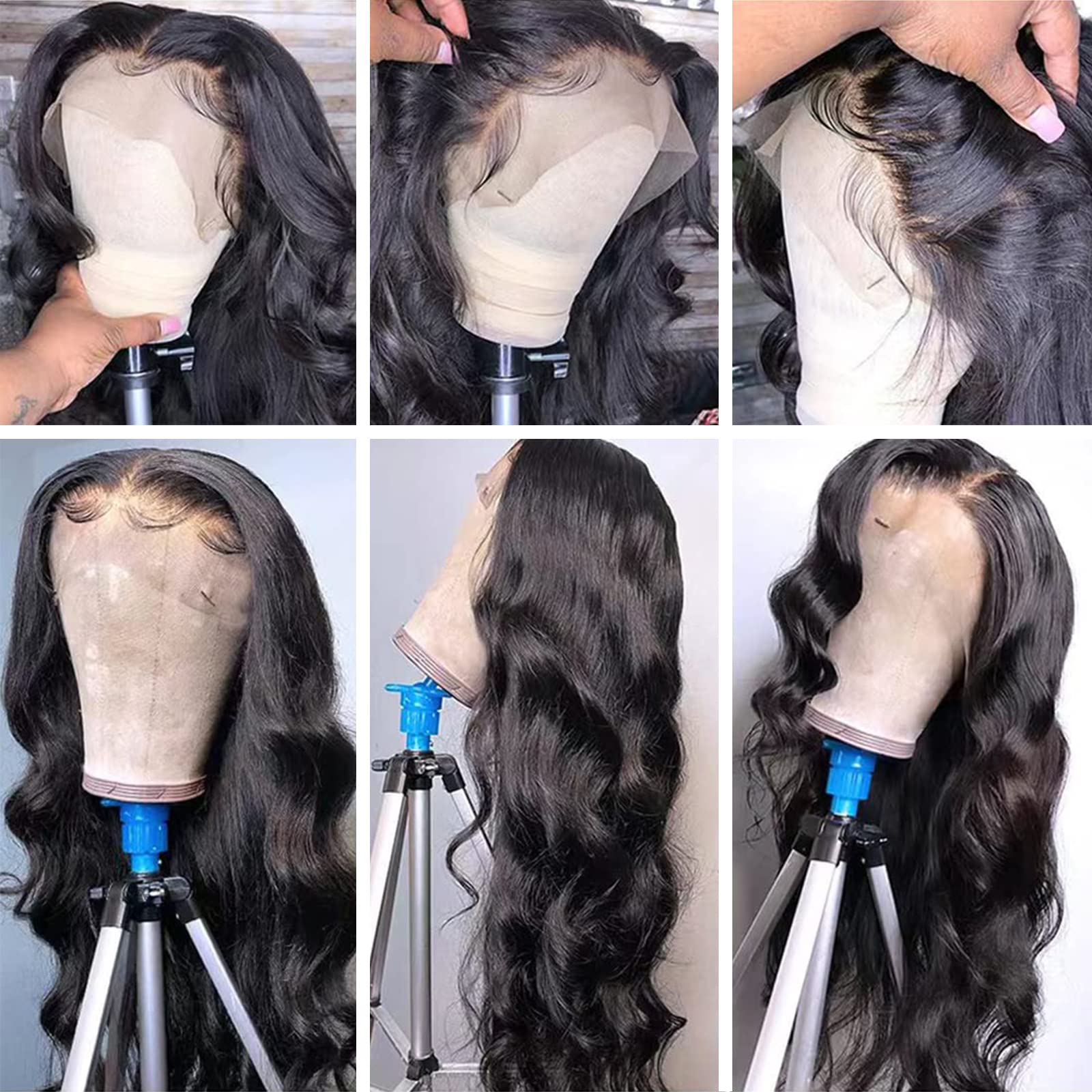 30 Inch 13x6 HD Lace Front Wig Human Hair - Body Wave 180 Density Pre Plucked Glueless Wigs for Black Women | 10A Quality | Perfect for Daily Wear, Special Occasions & Protective Styling