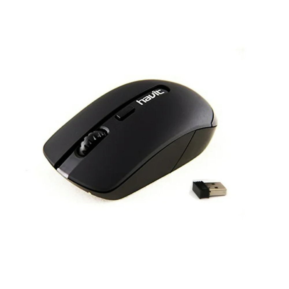 Havit HV-MS989GT Wireless Bluetooth Mouse - Black, Ergonomic Design, Silent Click, 1600 DPI for Laptop, PC, Mac - Perfect for Office, Home, Gaming & Travel