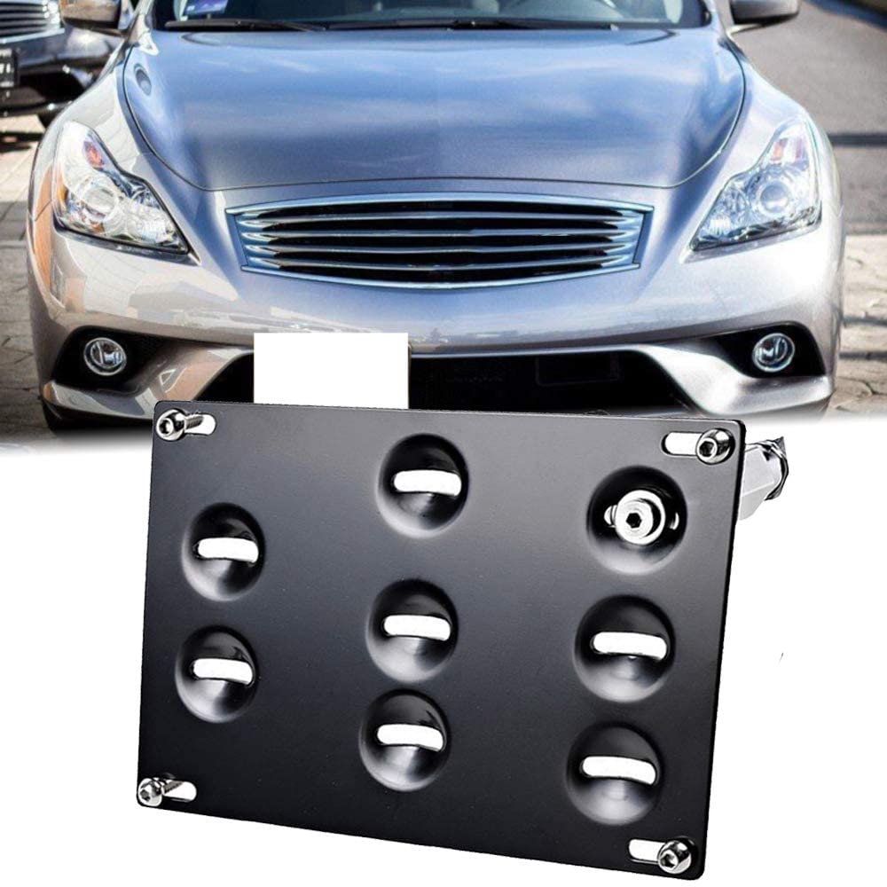 BR License Plate Mounting Kit & Relocator for Nissan 370Z Z34, GTR R35, Sentra, Juke & Infiniti G37/Q60/Q50 (2003-2023) - Perfect for Car Shows & Custom Vehicle Styling