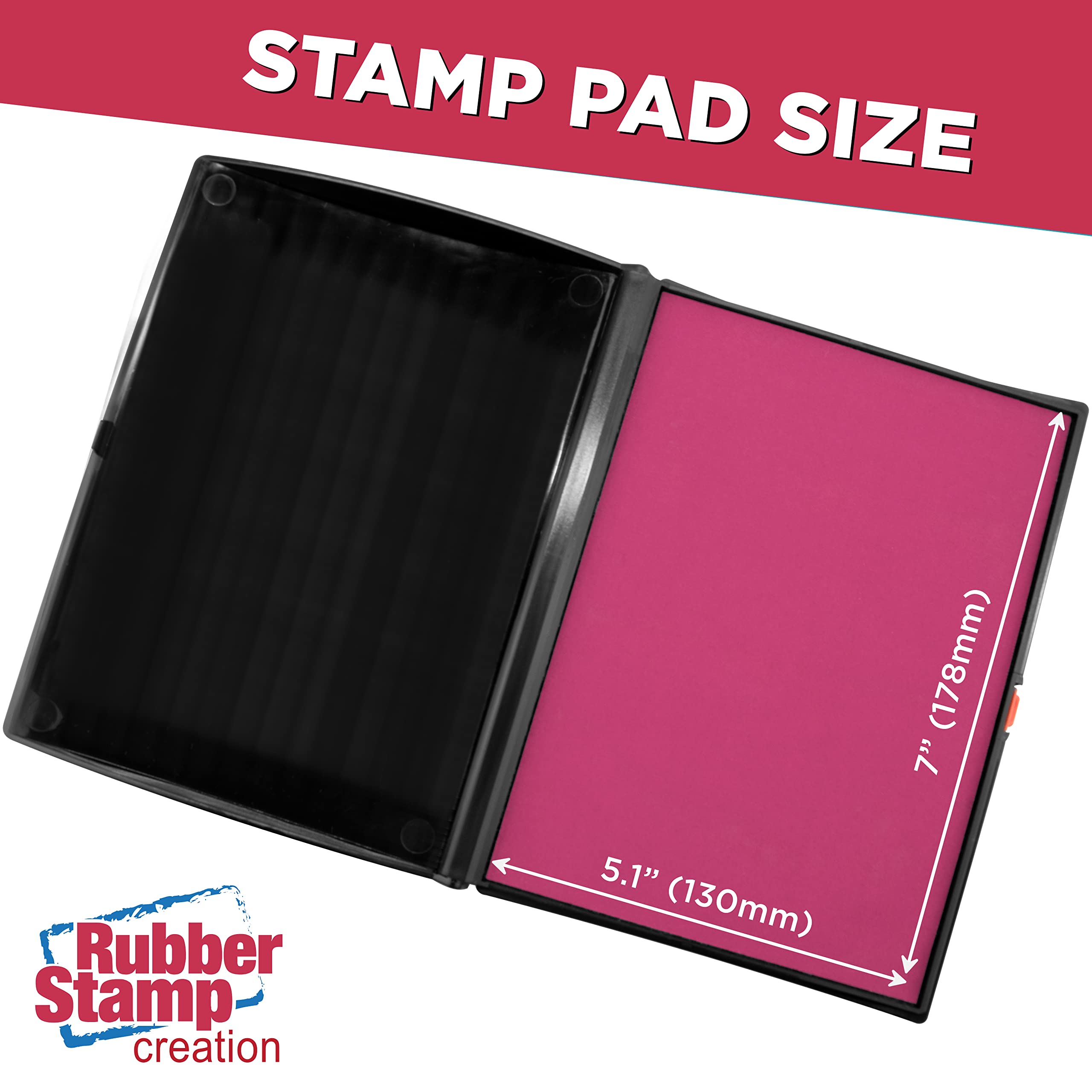 Large Premium Pink Ink Stamp Pad - 5