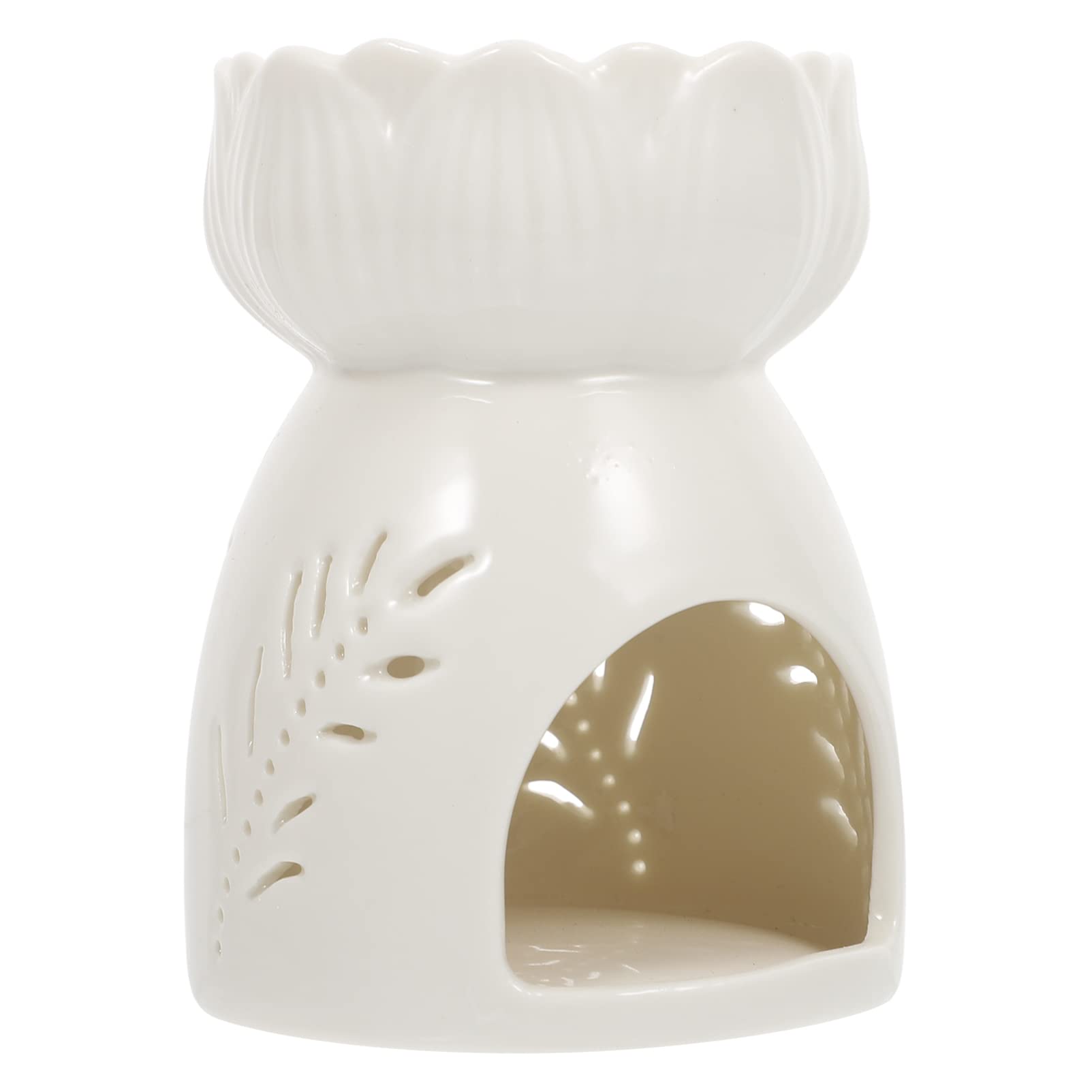 IMIKEYA Ceramic Tealight Candle Warmer - Wax Melt Burner & Essential Oil Diffuser Holder for Home Aromatherapy, Spa Relaxation and Holiday Decor