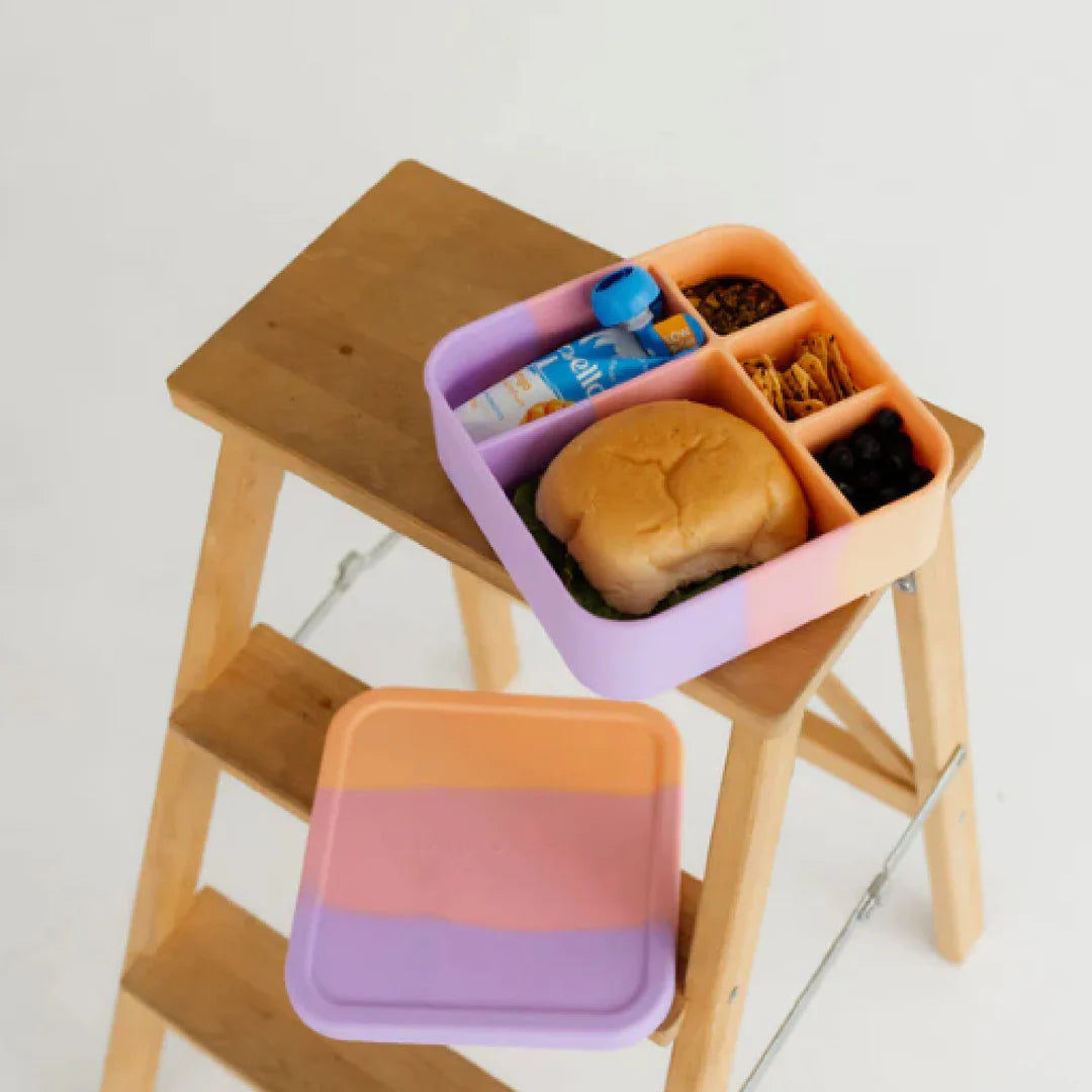 Eco-Friendly BIG Silicone Lunch Box by The Zero Waste People - Reusable, Leak-Proof Food Container for Meal Prep, School, Office & Outdoor Picnics