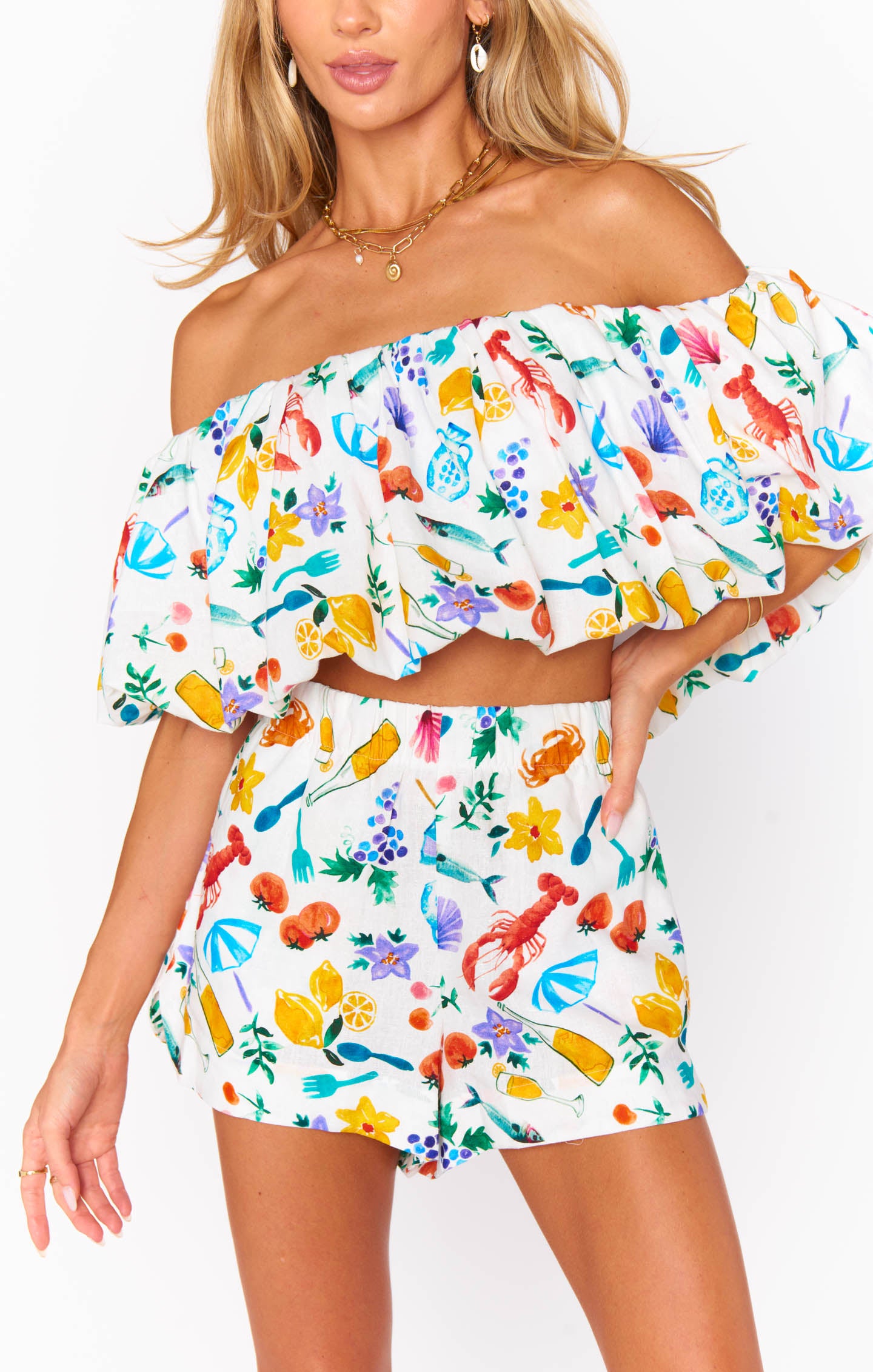 Maria Top - Italian Picnic Linen Dress for Women | Elegant Summer Floral Maxi Dress | Perfect for Beach Vacations, Garden Parties & Outdoor Weddings