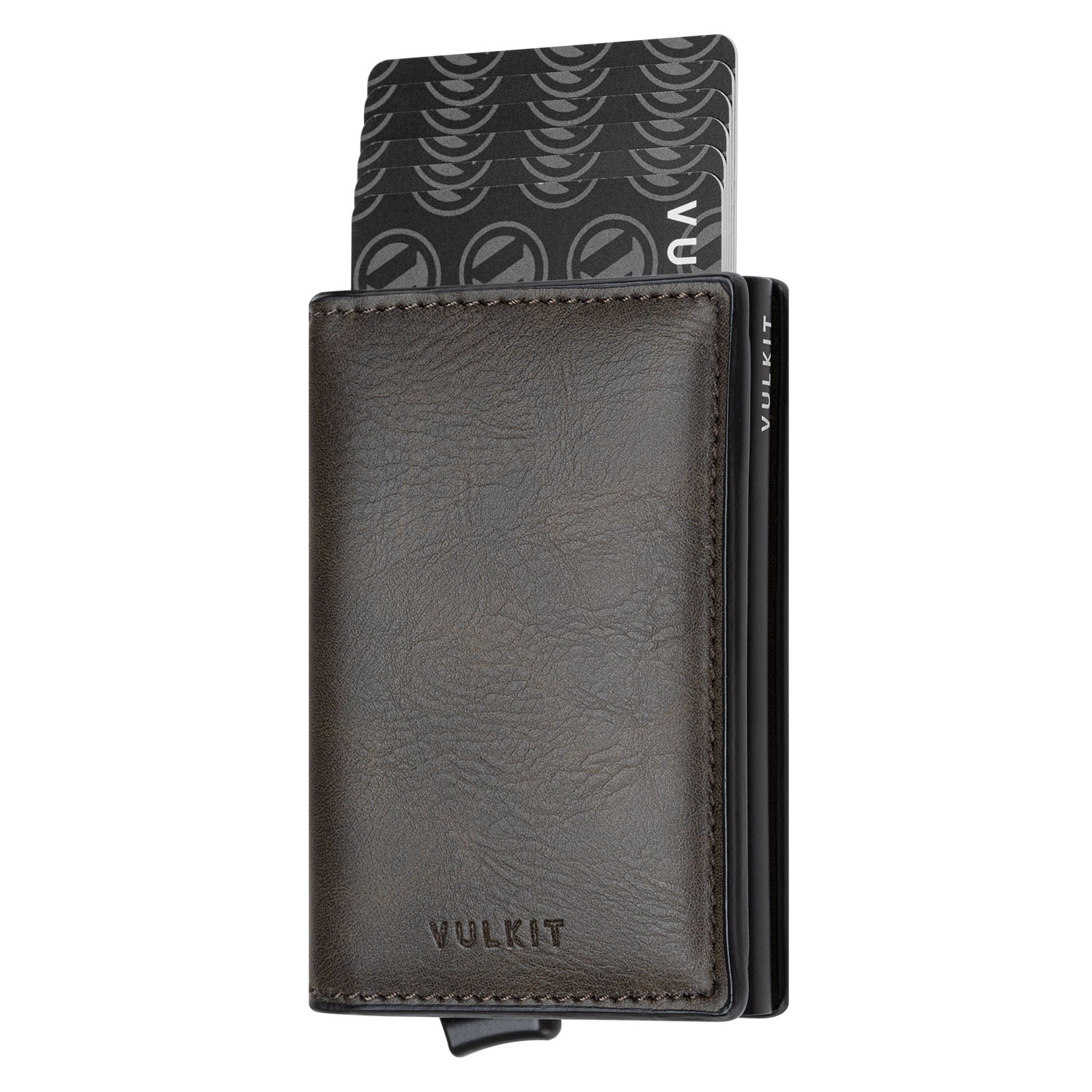 VC200 Slim Aluminum Card Holder with RFID Blocking - Built-in Back Slot Wallet for Credit Cards & IDs - Perfect for Travel, Business, and Everyday Carry