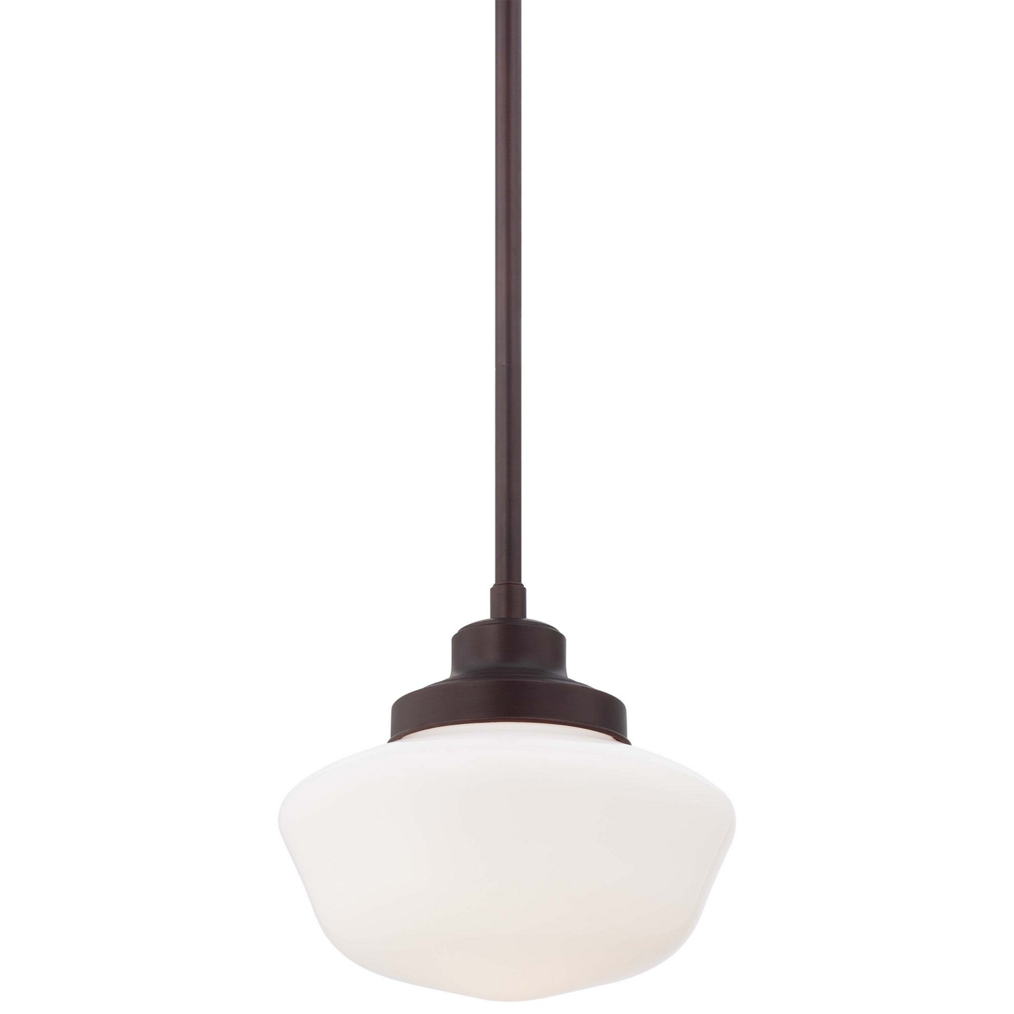 12 Inch Pendant Light Fixture - 120V Bronze Finish Modern Hanging Light for Kitchen Island, Dining Room & Bedroom Lighting