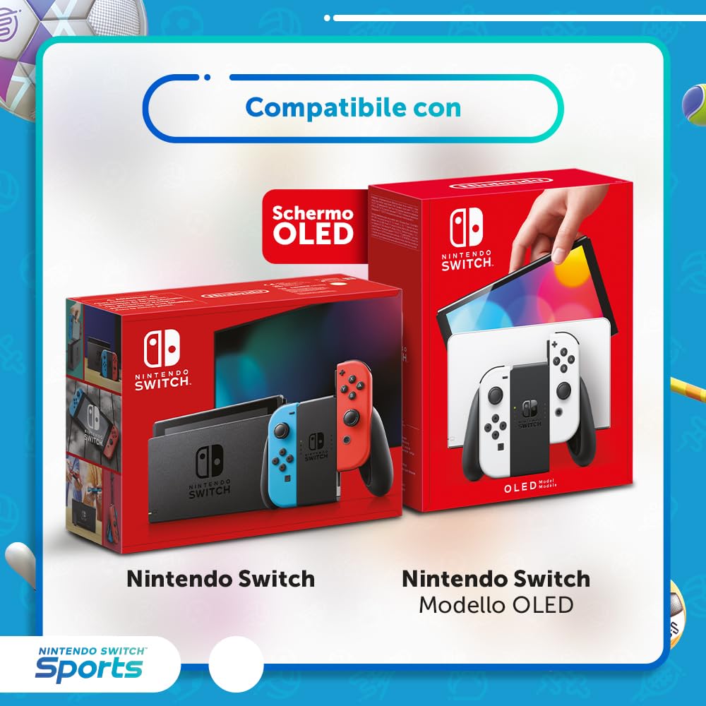 Nintendo Switch Sports - Nintendo Video Game - Italian Edition - Physical Card Version - Fun Multiplayer Sports Games for Family & Friends