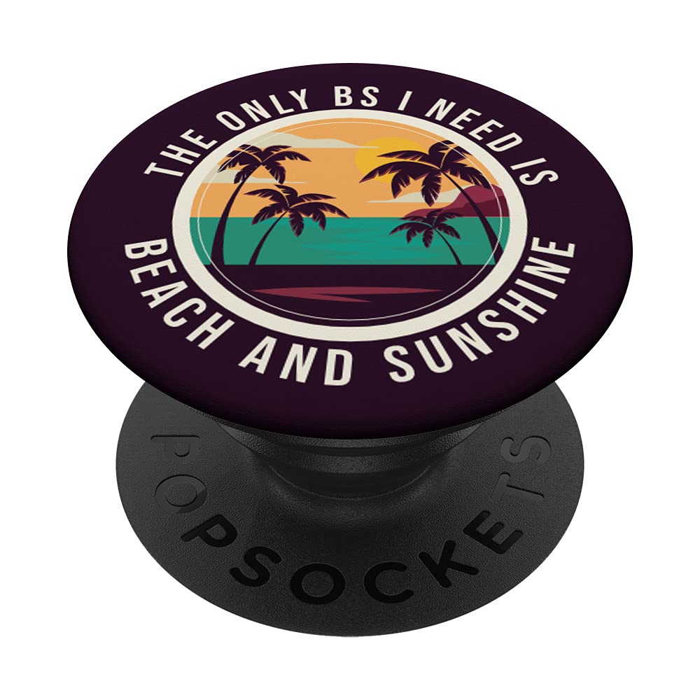 Beach Sand Sunshine Sunset PopSockets - Swappable PopGrip for Phones - Perfect for Vacations, Pool Parties & Summer Travel Accessories