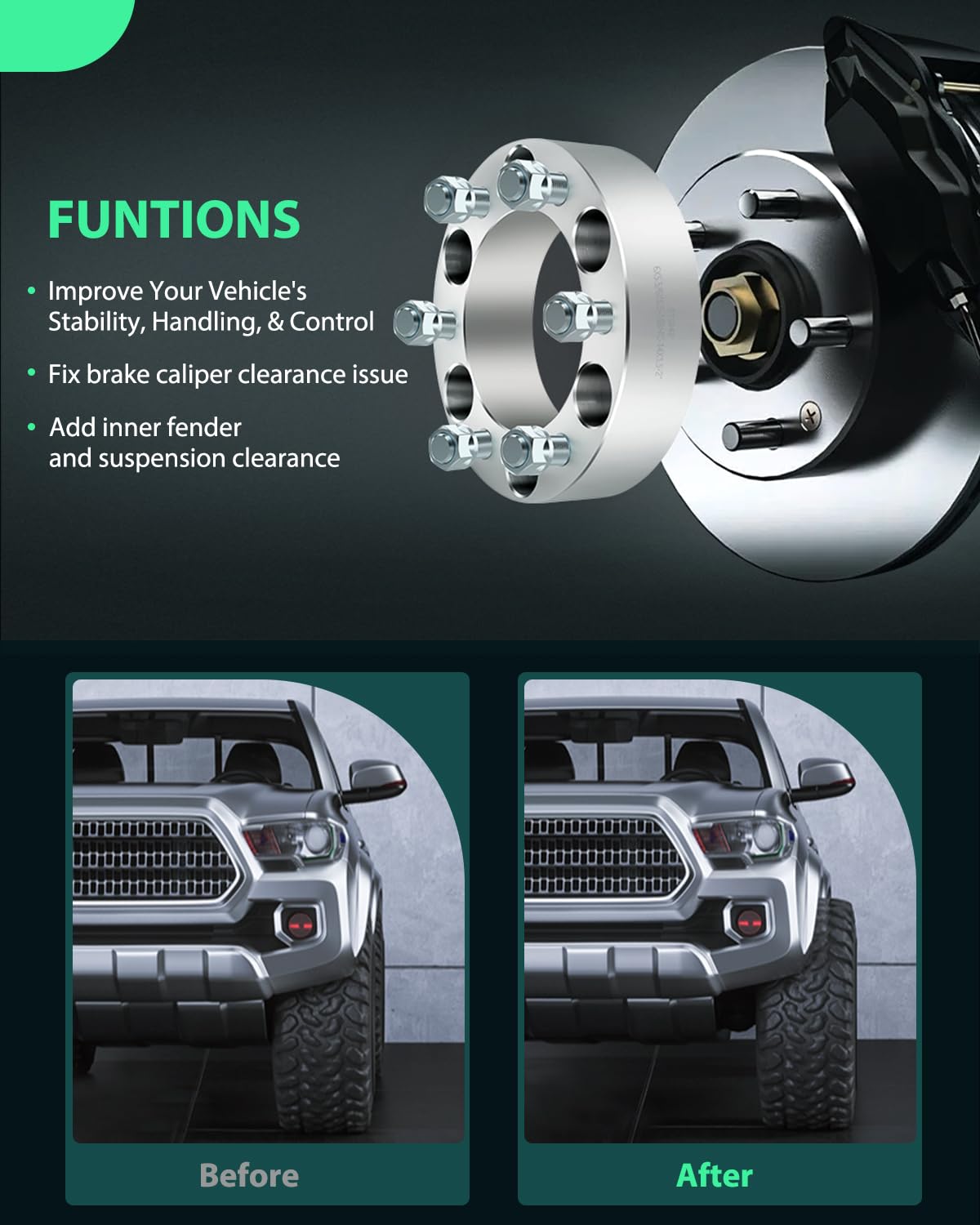 SCITOO 4x4 Wheel Spacers Adapters 4x110 to 4x137 10x1.25 74mm 1