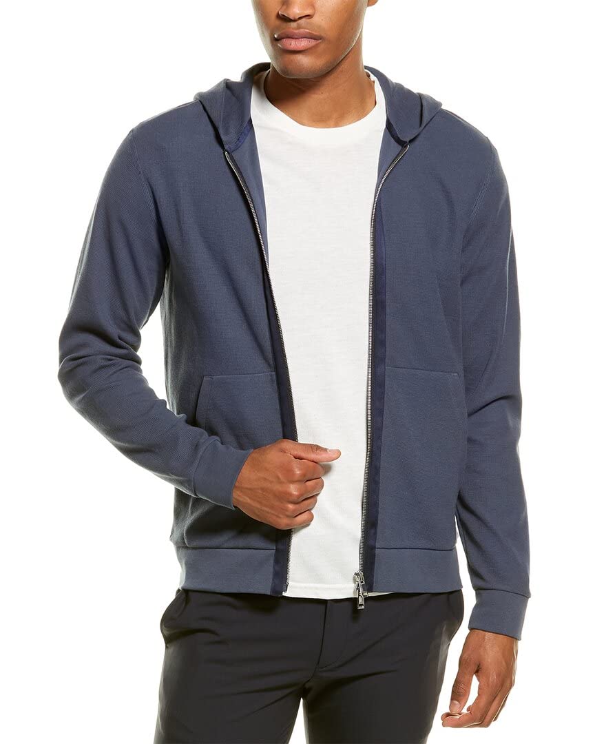 Theory Layer Zip Hoodie for Men - Spring Waffle Knit Lightweight Jacket - Air Force Style Casual Pullover | Perfect for Outdoor Activities, Gym & Streetwear Fashion