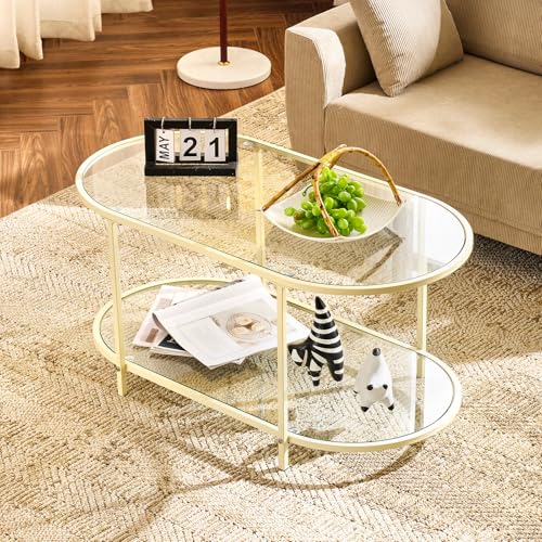 Clear-oval Beige