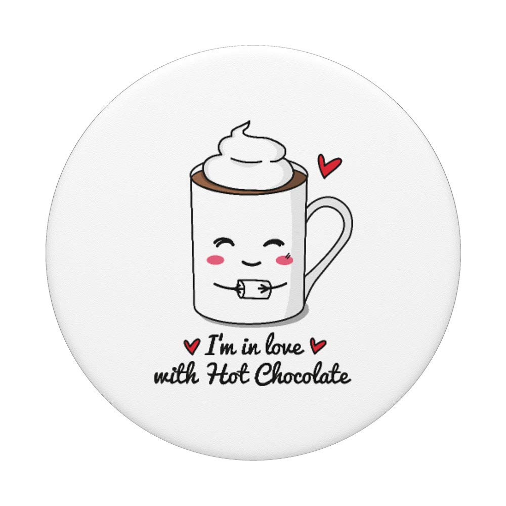 Hot Chocolate Cocoa Mug with Marshmallows - Swappable PopGrip PopSockets for Coffee Lovers | Perfect for Winter Warmth & Gift Giving