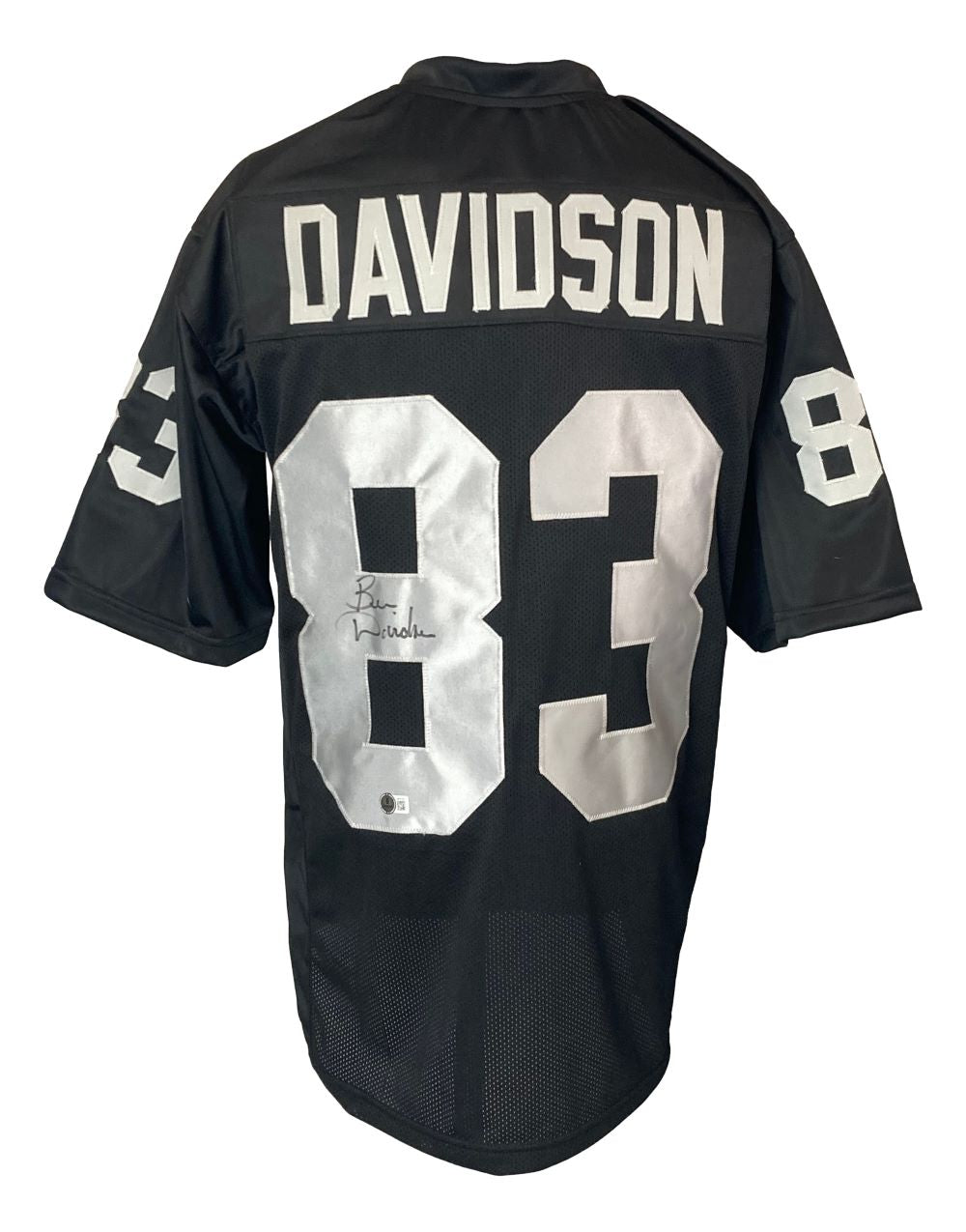 Ben Davidson Oakland Raiders Signed Black Football Jersey - Authentic NFL Memorabilia for Collectors & Fans - Perfect for Display, Gifting, and Game Day